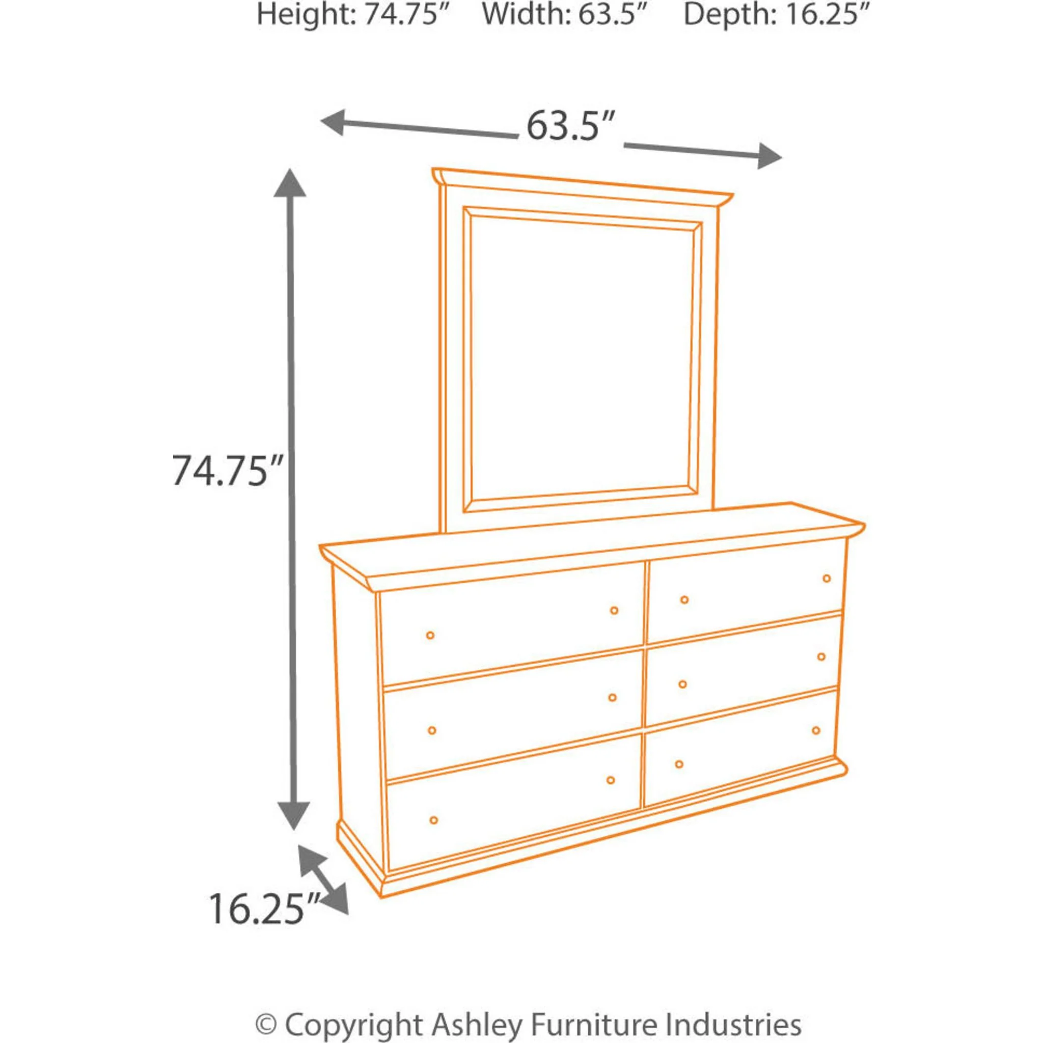 Bostwick Shoals Dresser and Mirror - Image 12