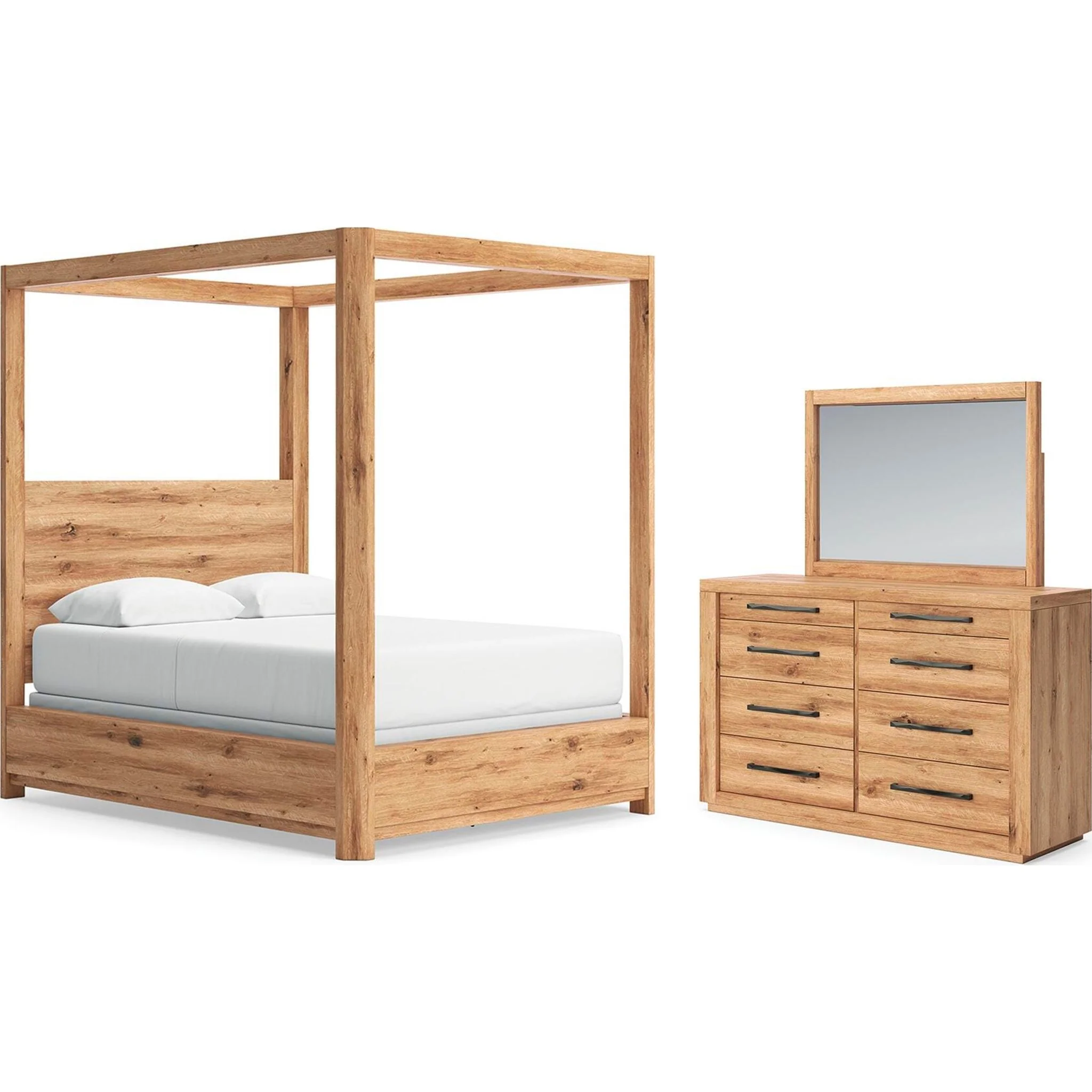 Bracken-Exclusive 5 Piece Canopy Bedroom