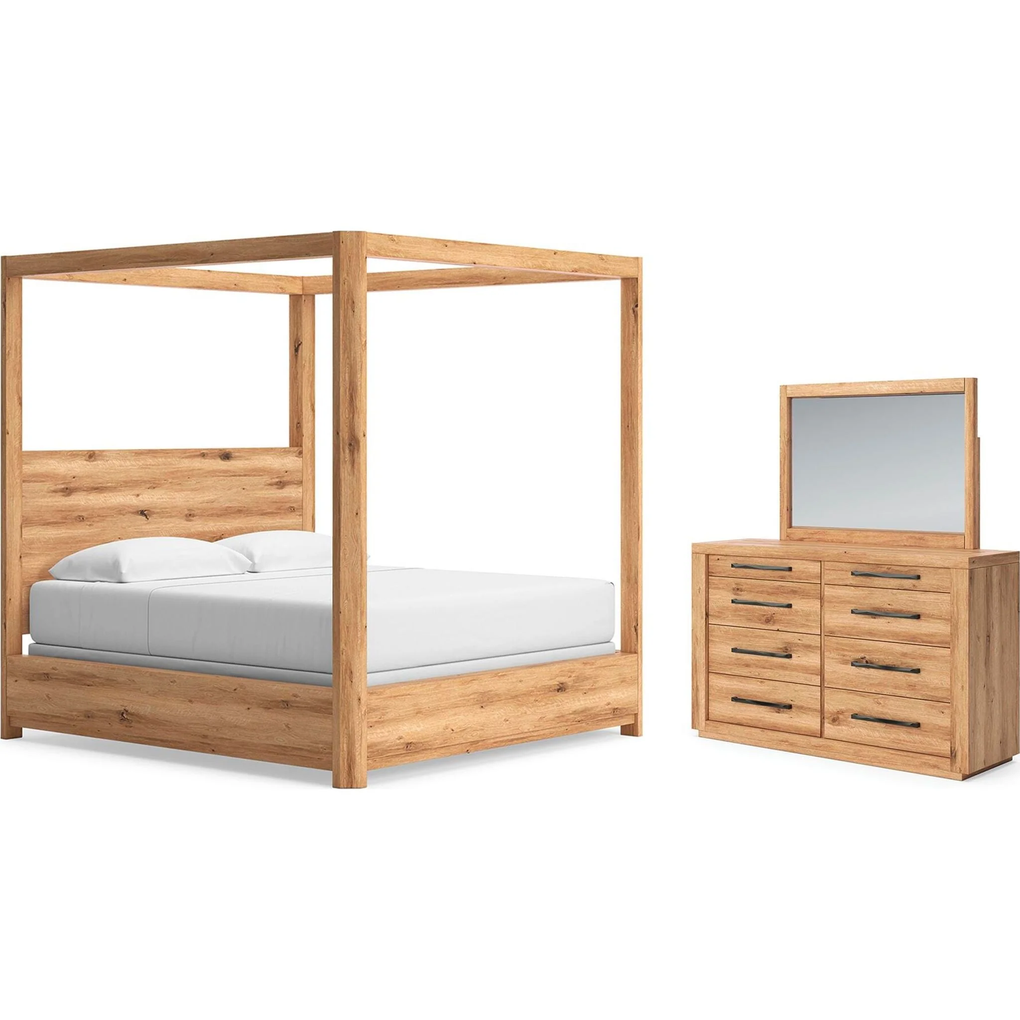 Bracken-Exclusive 5 Piece Canopy Bedroom - Image 145