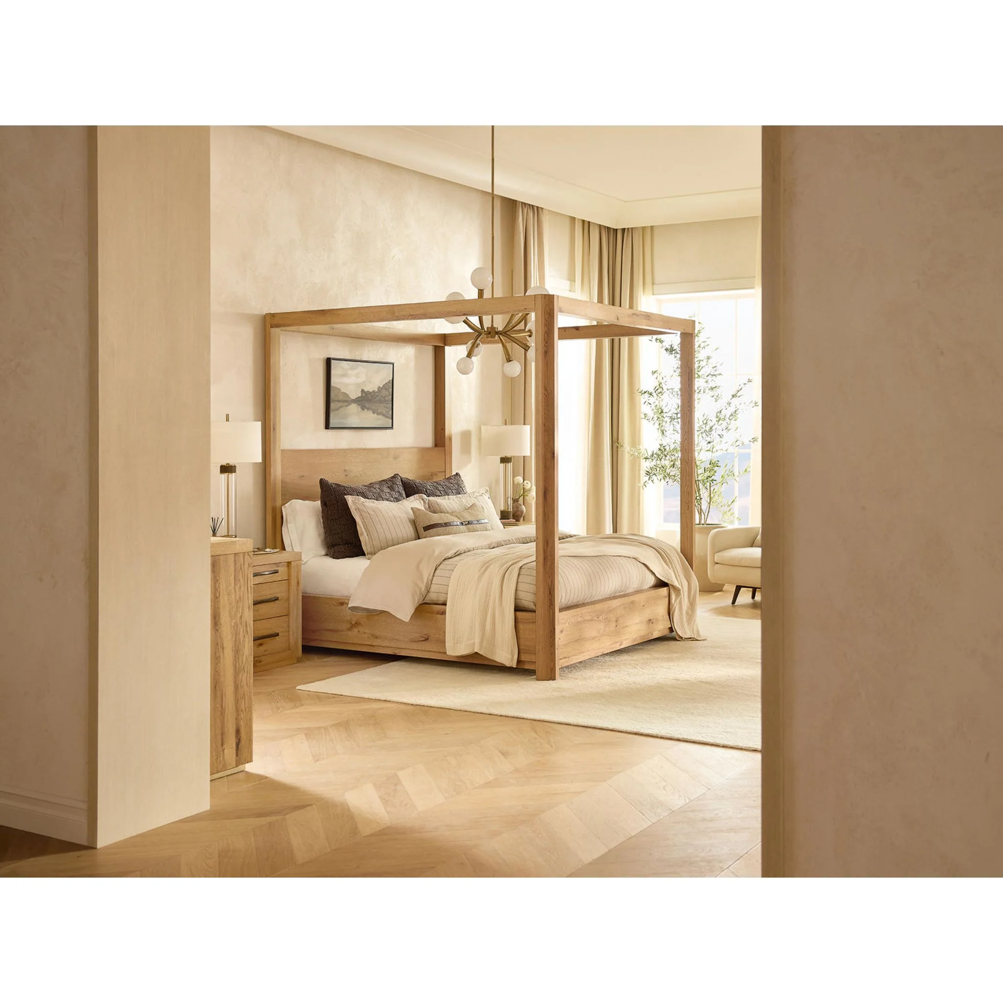 Bracken-Exclusive 5 Piece Canopy Bedroom - Image 94