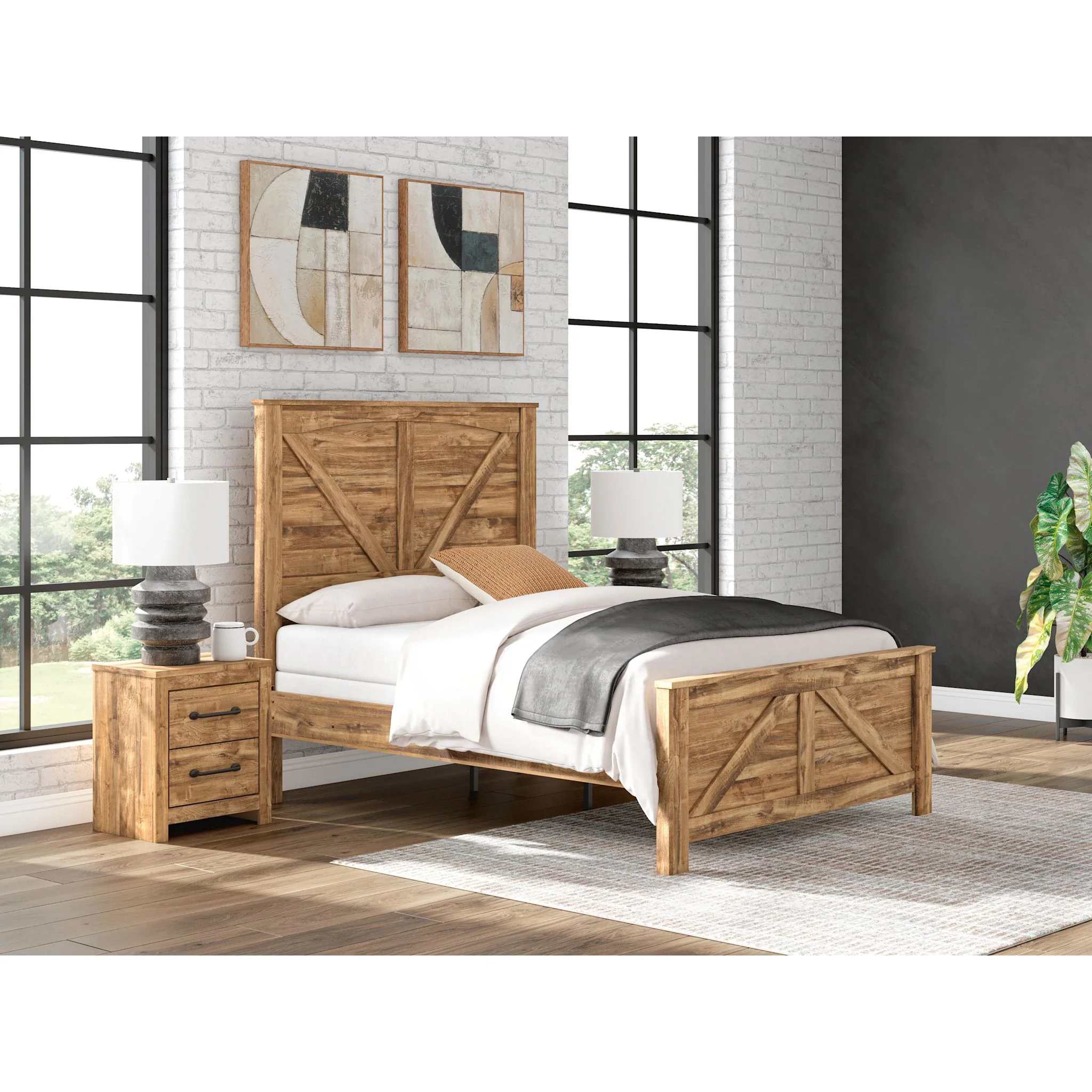Branstony Crossbuck Panel Bed - Image 2