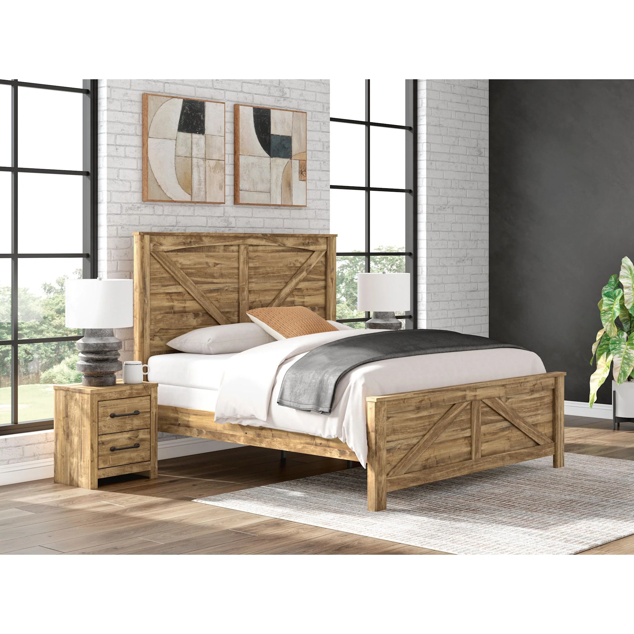 Branstony Crossbuck Panel Bed - Image 40