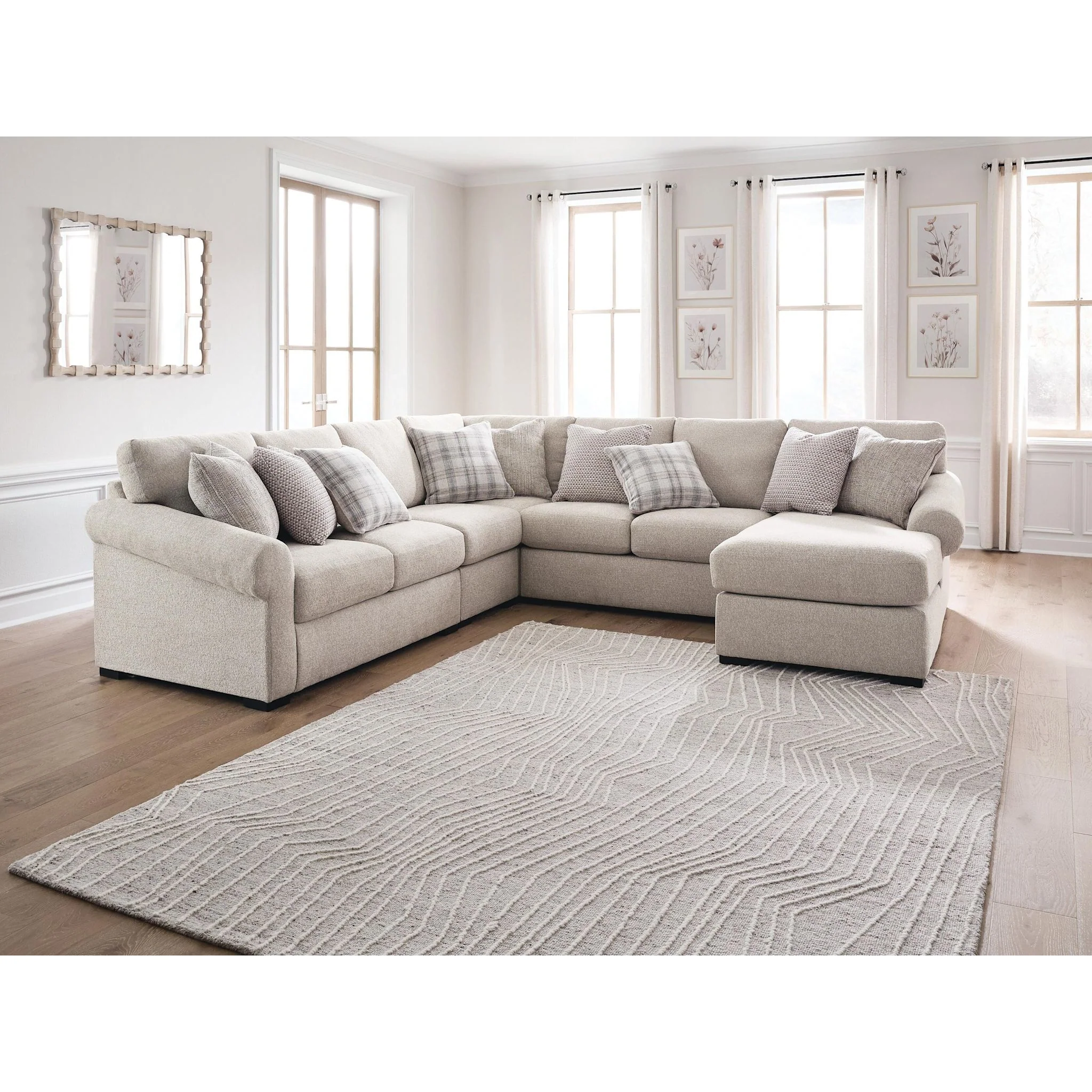Bridgemont-Exclusive 5 Piece Sectional with Chaise - Image 12