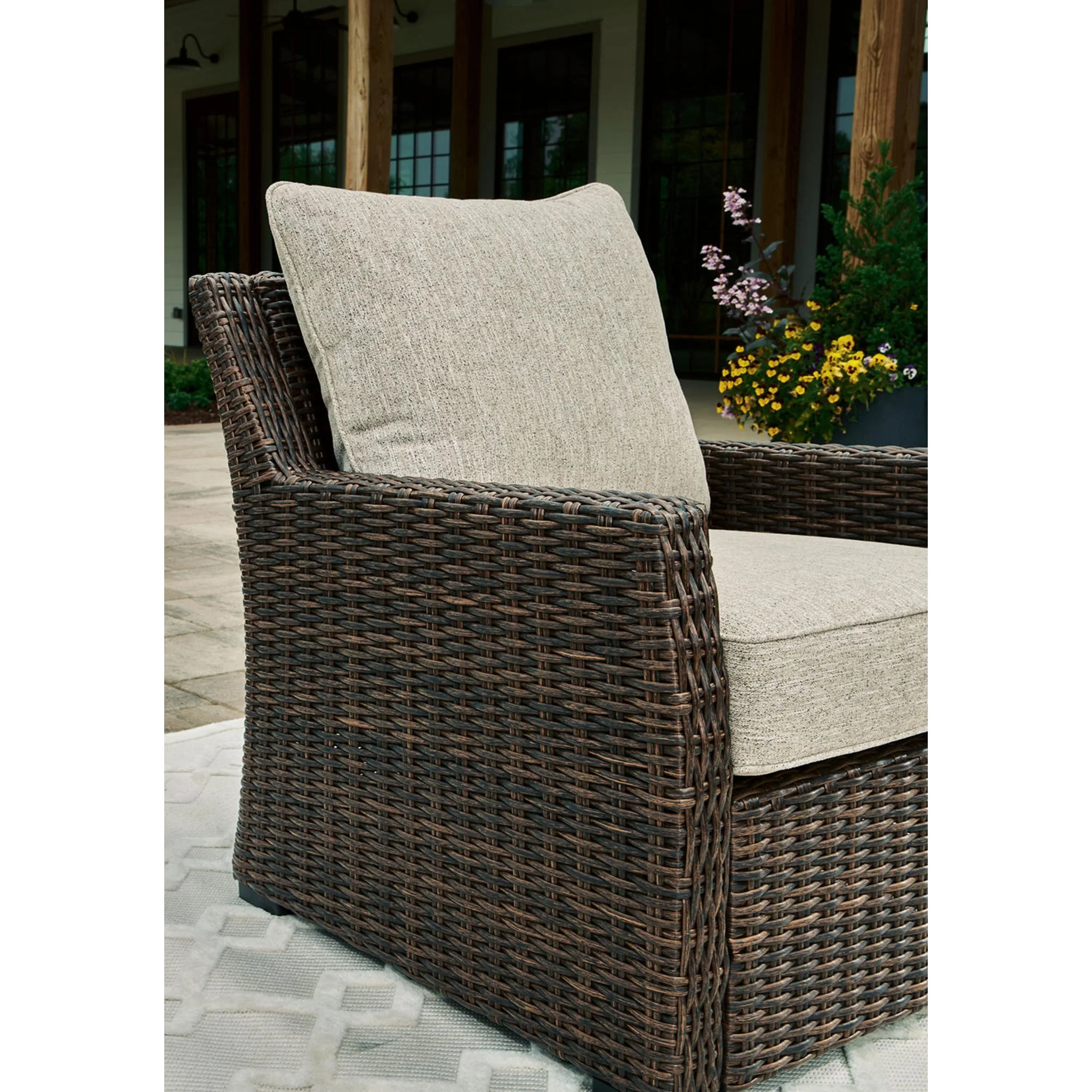 Brook Ranch Outdoor Lounge Chair with Cushion - Image 39
