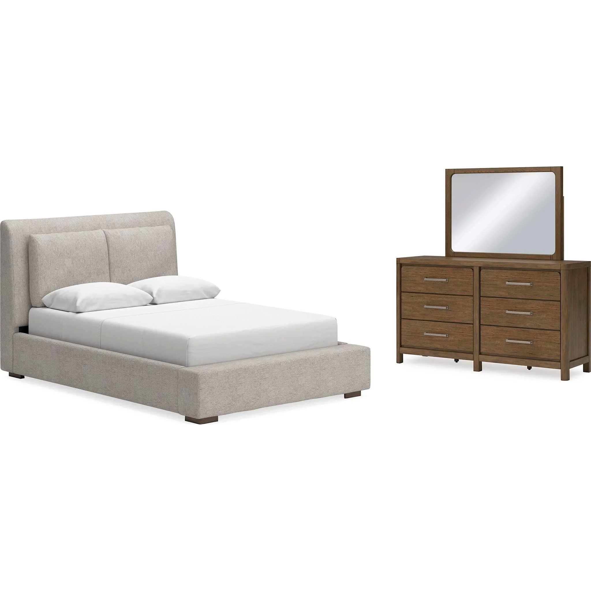 Cabalynn 5 Piece Queen Upholstered Bedroom - Image 18
