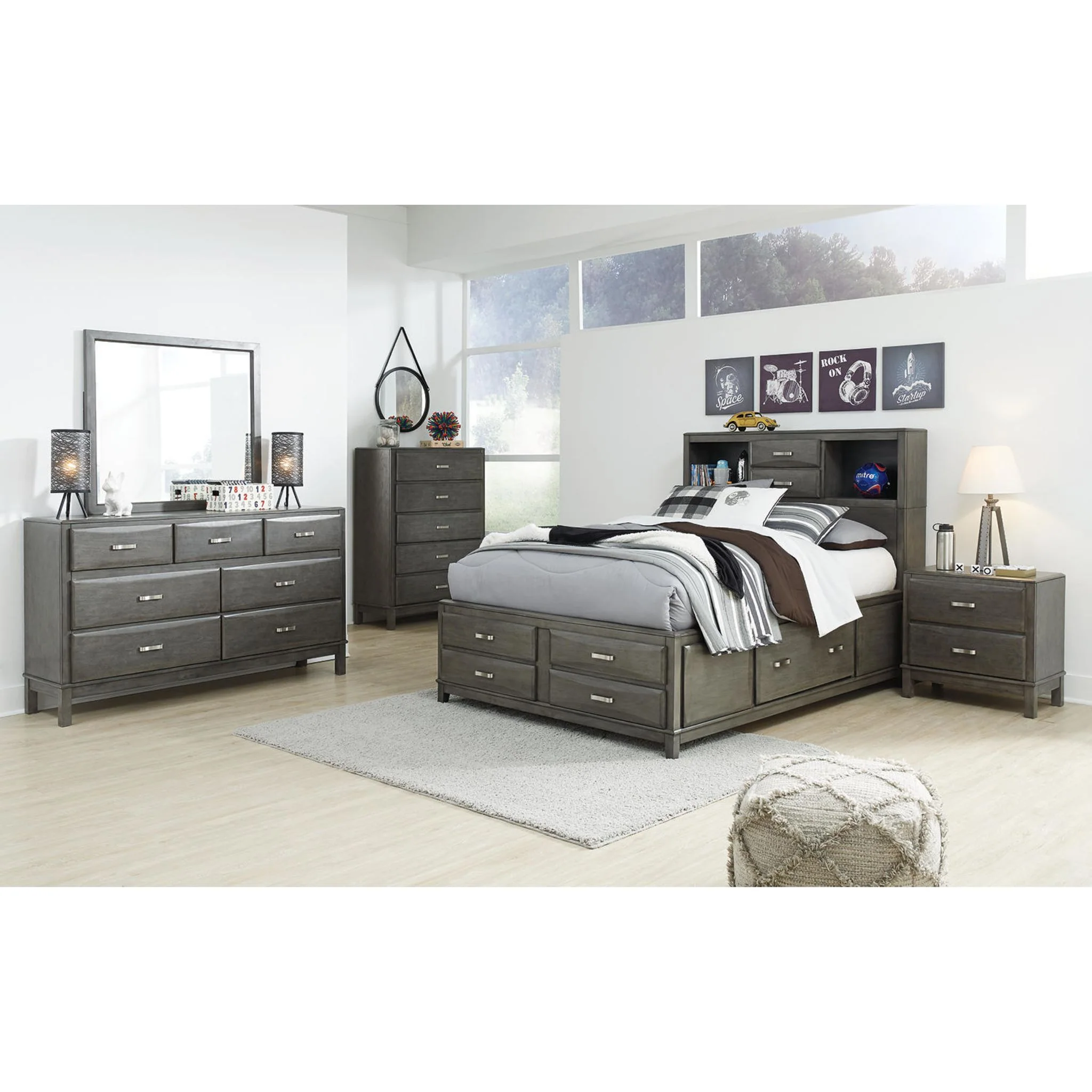 Caitbrook 5 Piece Full Storage Bedroom - Image 6