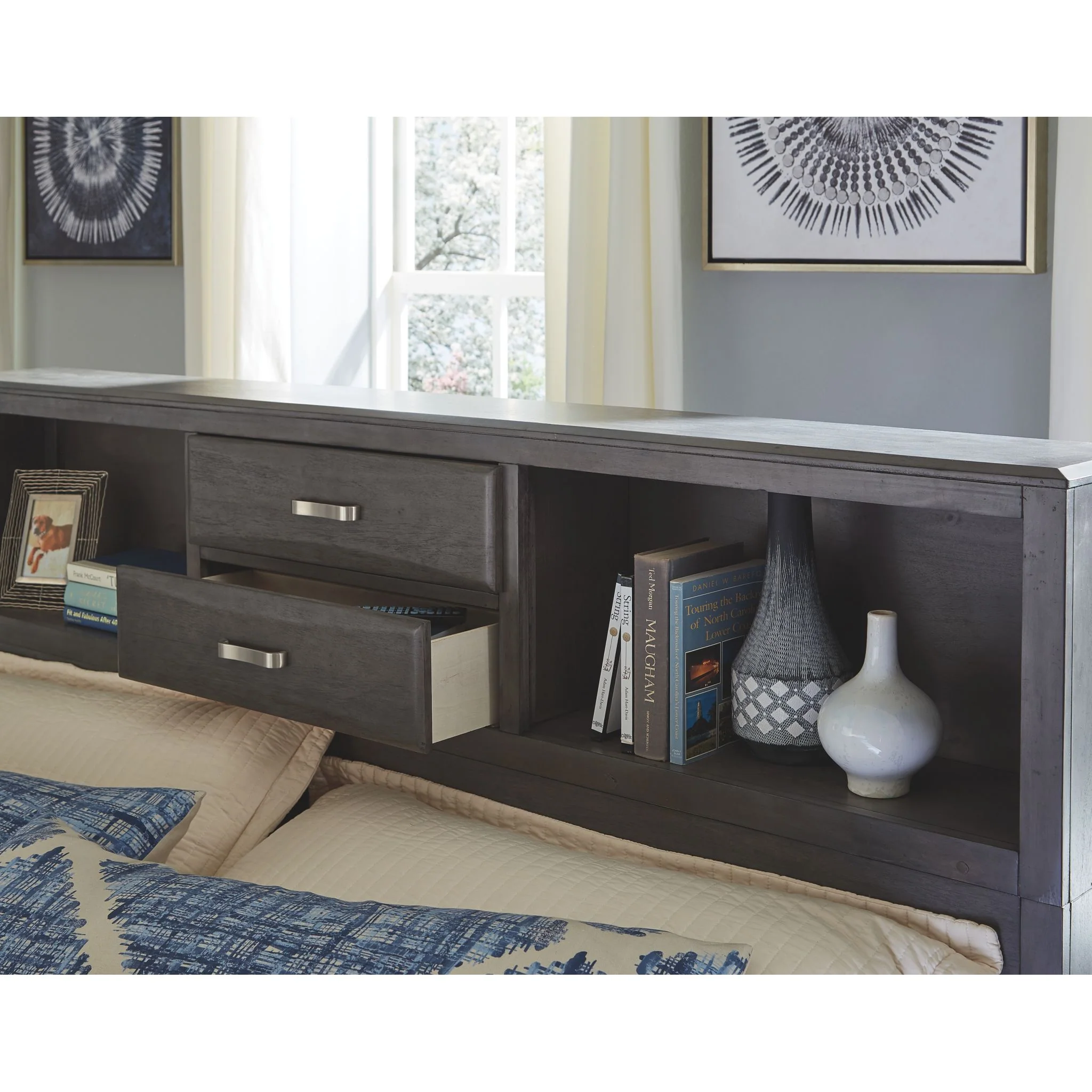 Caitbrook Bookcase Storage Bed - Image 22