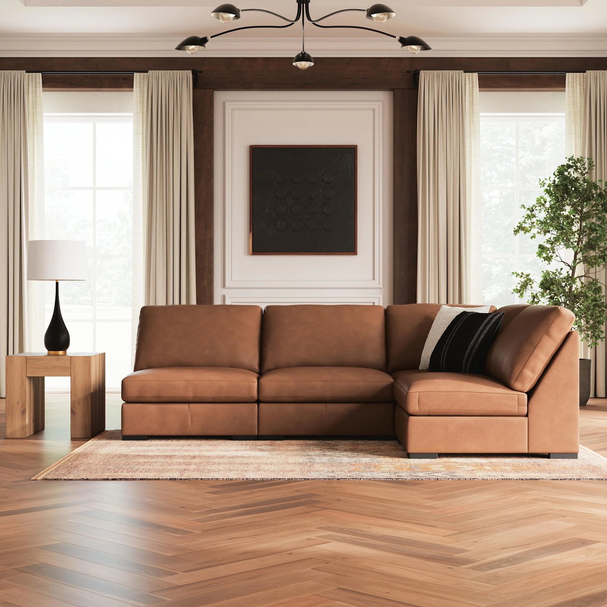Calden-Exclusive 4 Piece Modular Sectional - Image 2