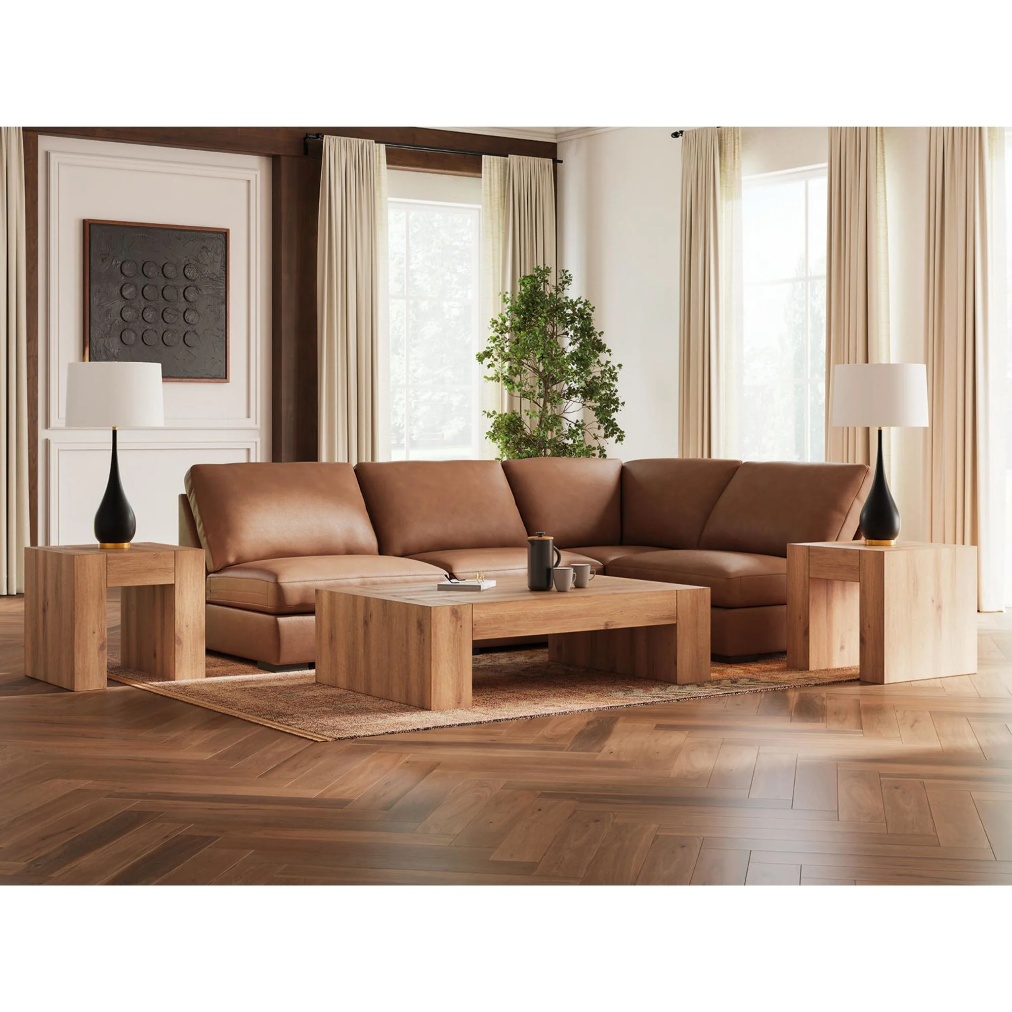 Calden-Exclusive 4 Piece Modular Sectional - Image 8
