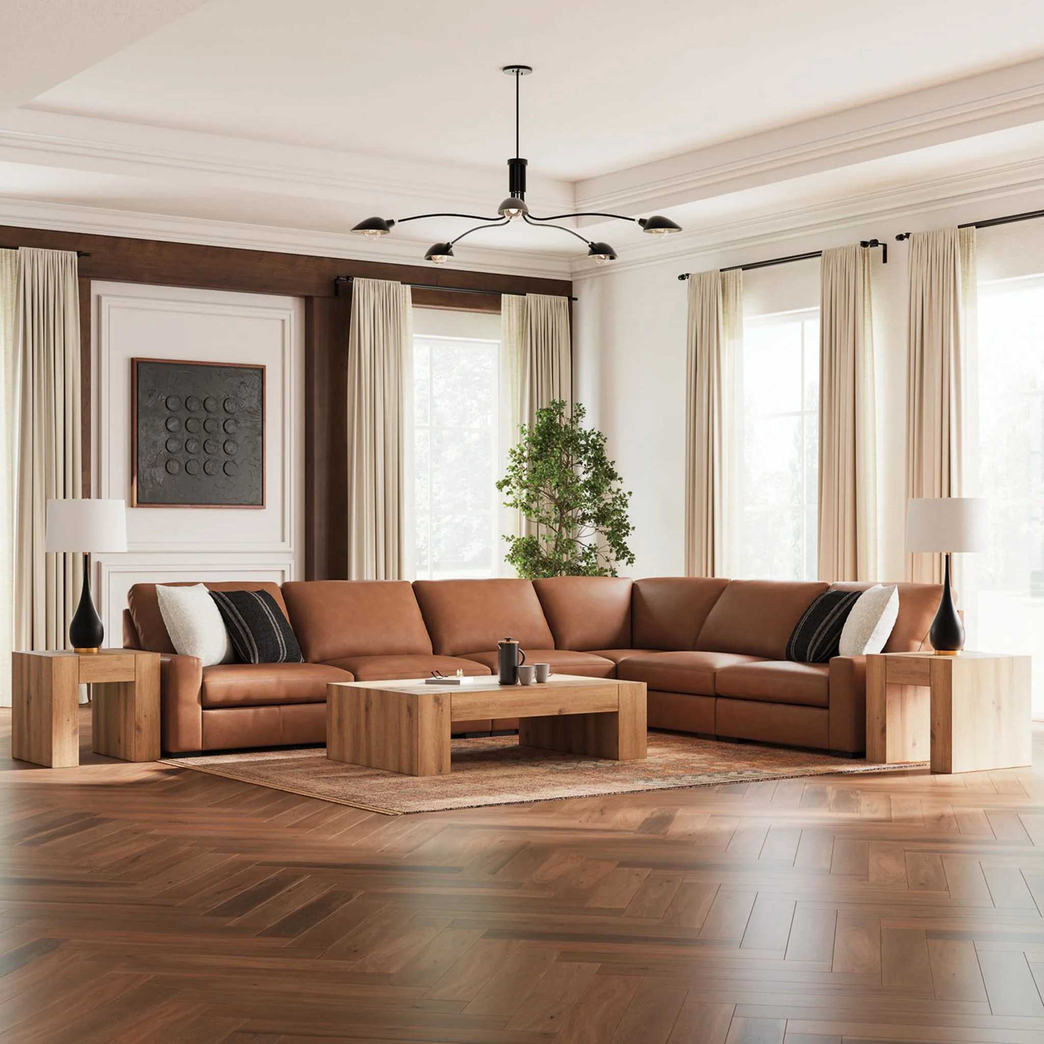 Calden-Exclusive 6 Piece Modular Sectional - Image 11
