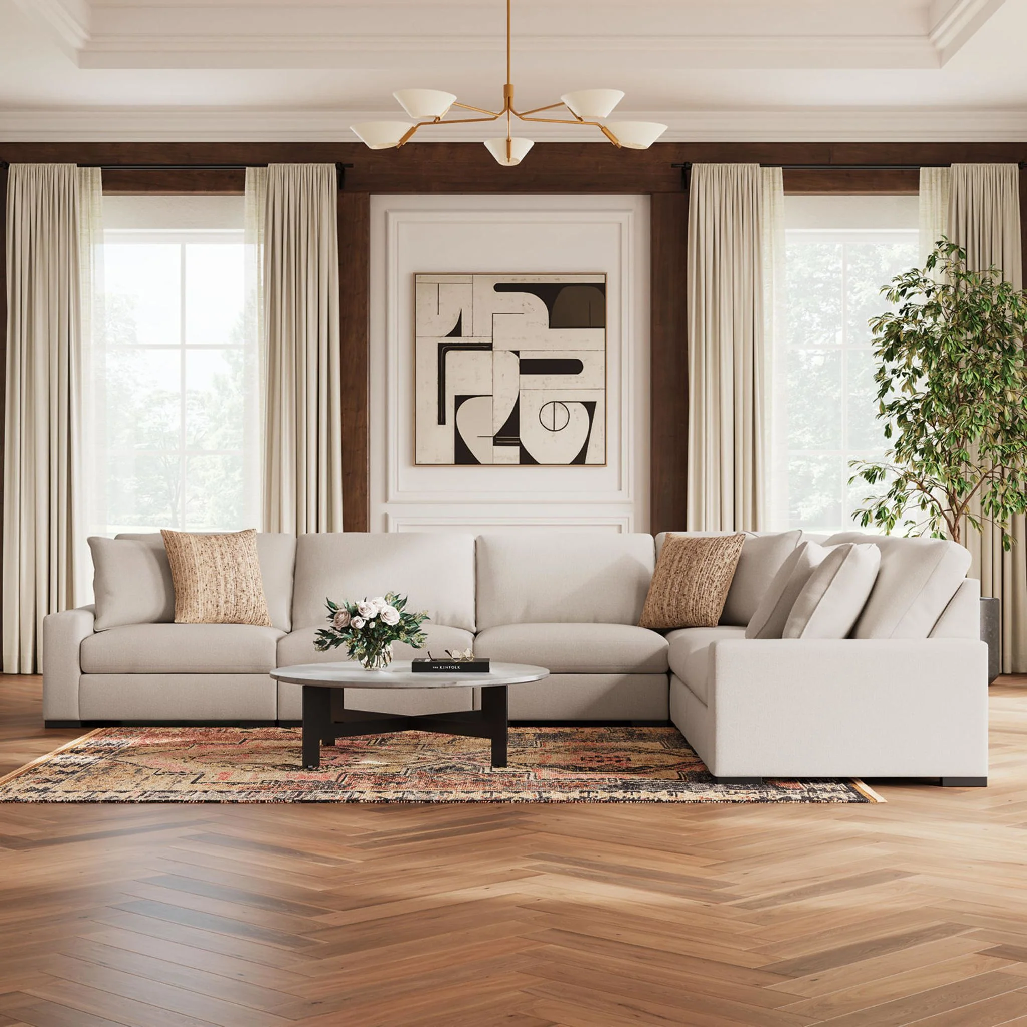 Calden-Exclusive 6 Piece Modular Sectional - Image 11