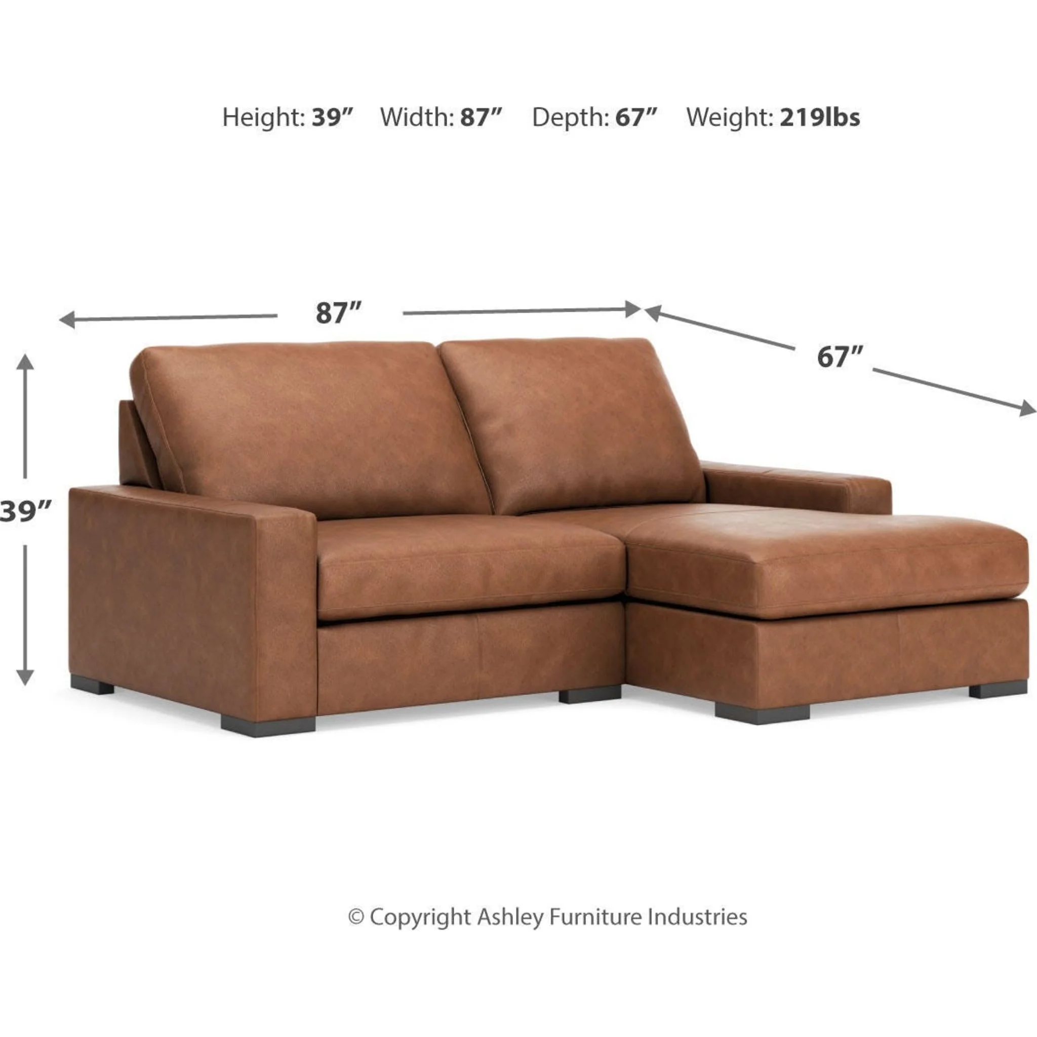 Calden-Exclusive 2 Piece Modular Sectional with Chaise - Image 19