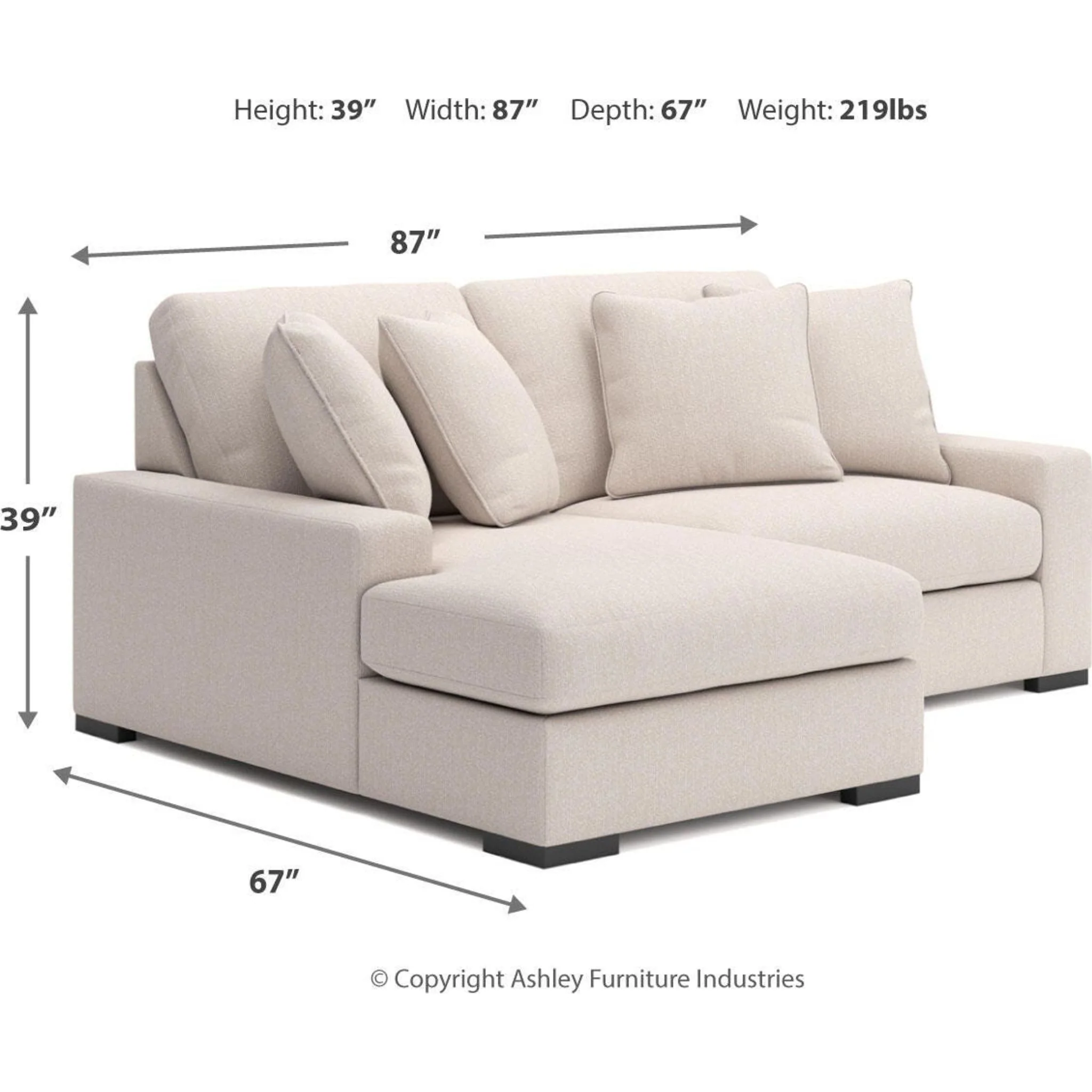 Calden-Exclusive 2 Piece Modular Sectional with Chaise - Image 31