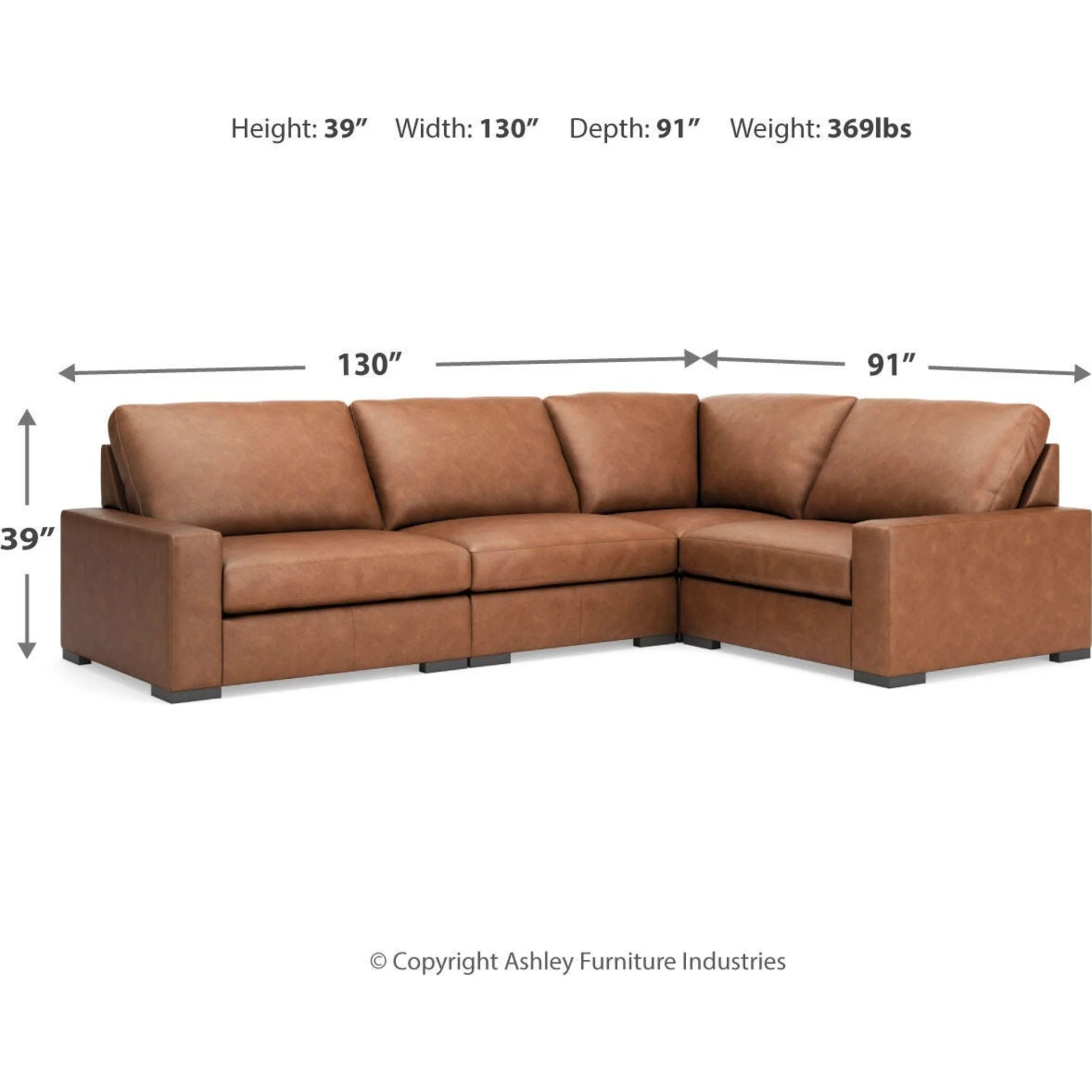 Calden-Exclusive 4 Piece Modular Sectional - Image 3