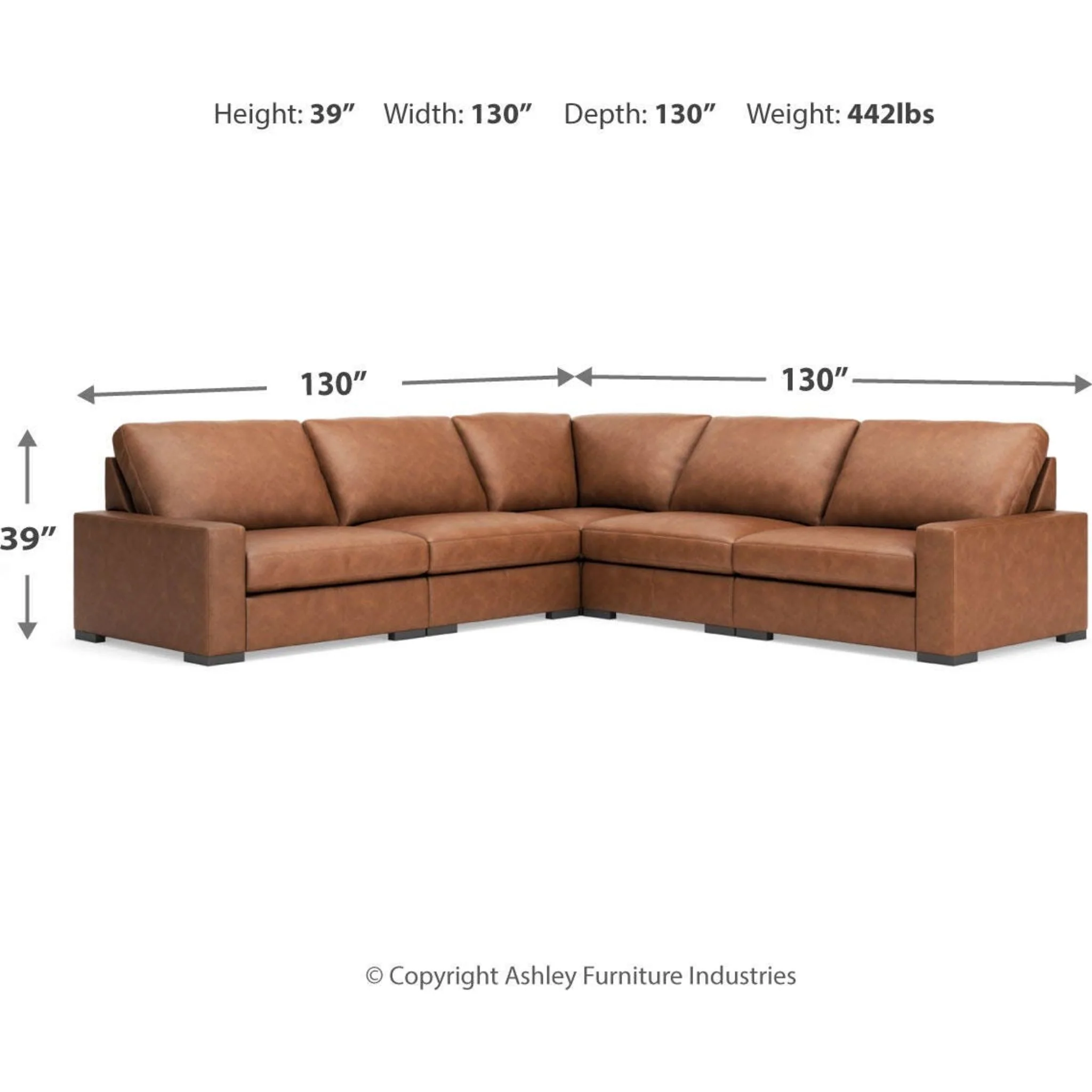 Calden-Exclusive 5 Piece Modular Sectional - Image 3
