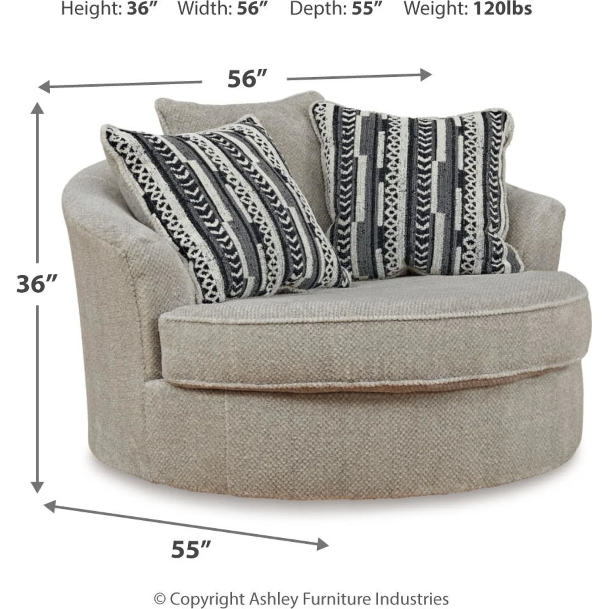Calnita Swivel Accent Chair - Image 15