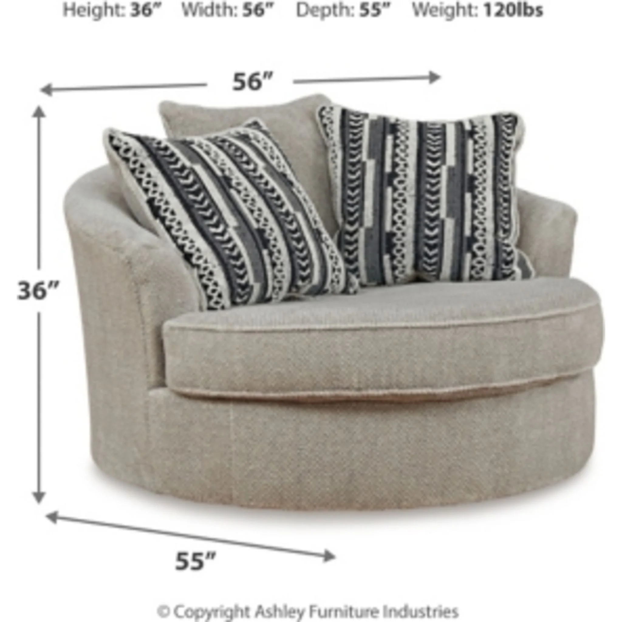 Calnita Swivel Accent Chair - Image 21