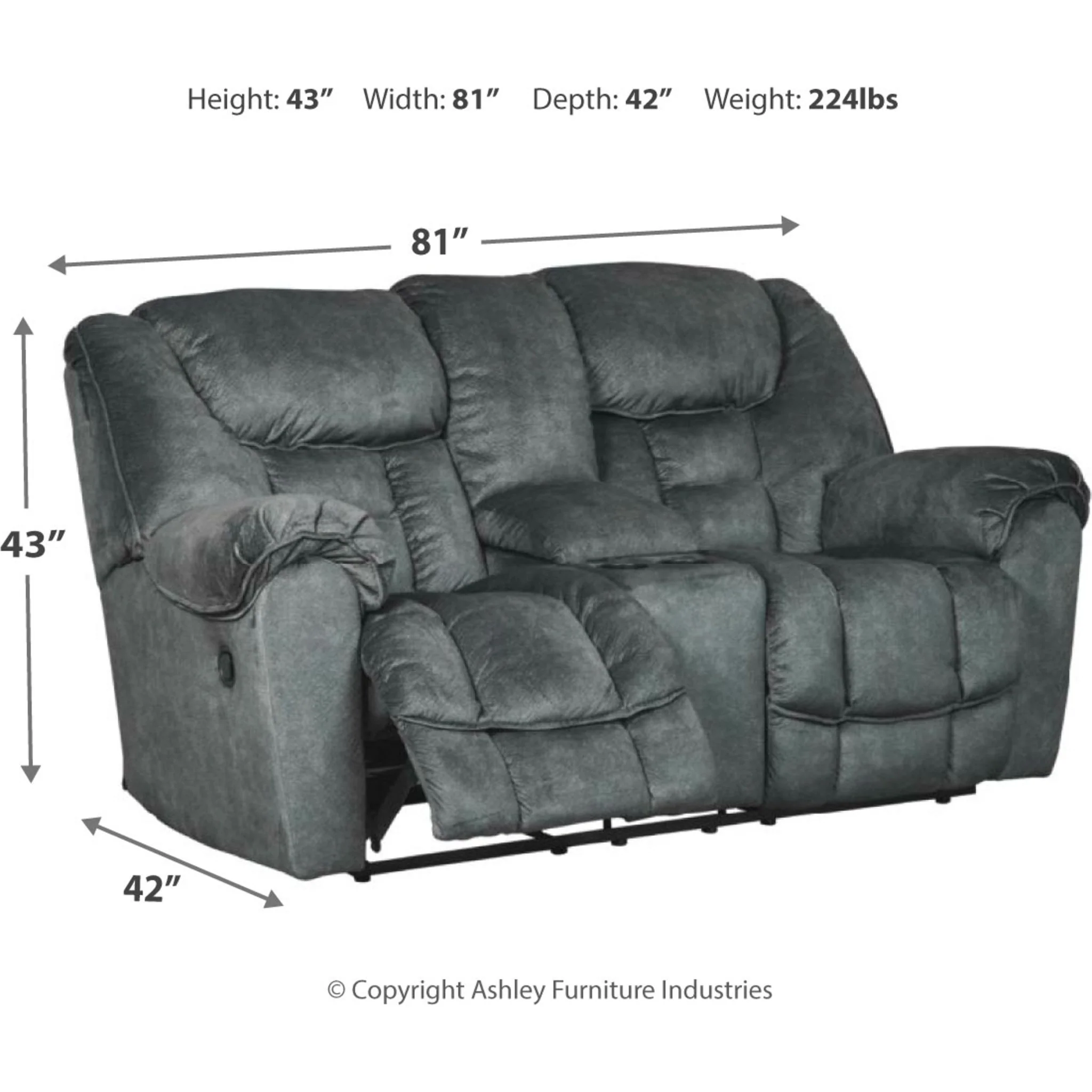 Capehorn Reclining Loveseat with Console - Image 4