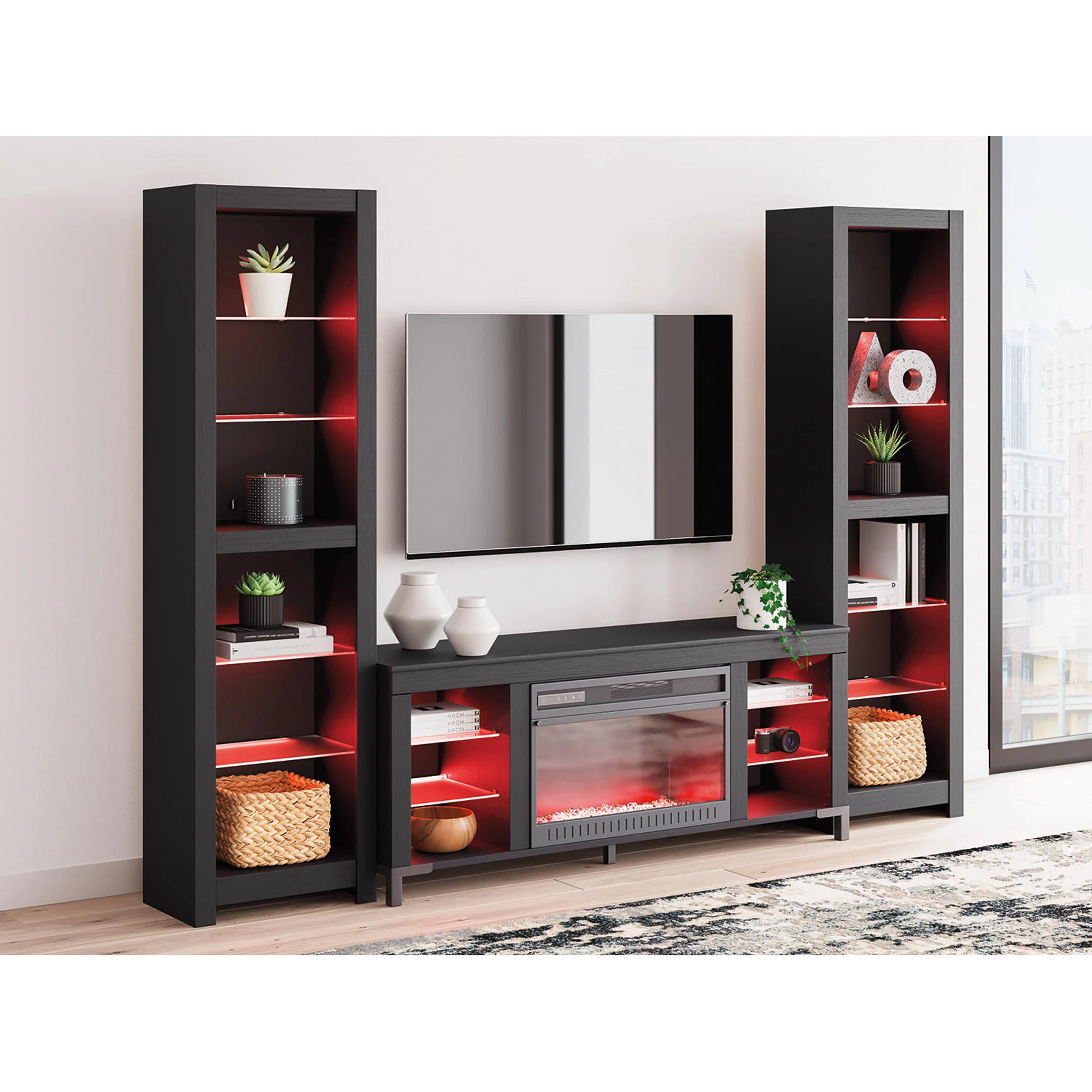 Cayberry Entertainment Unit with Fireplace - Image 5