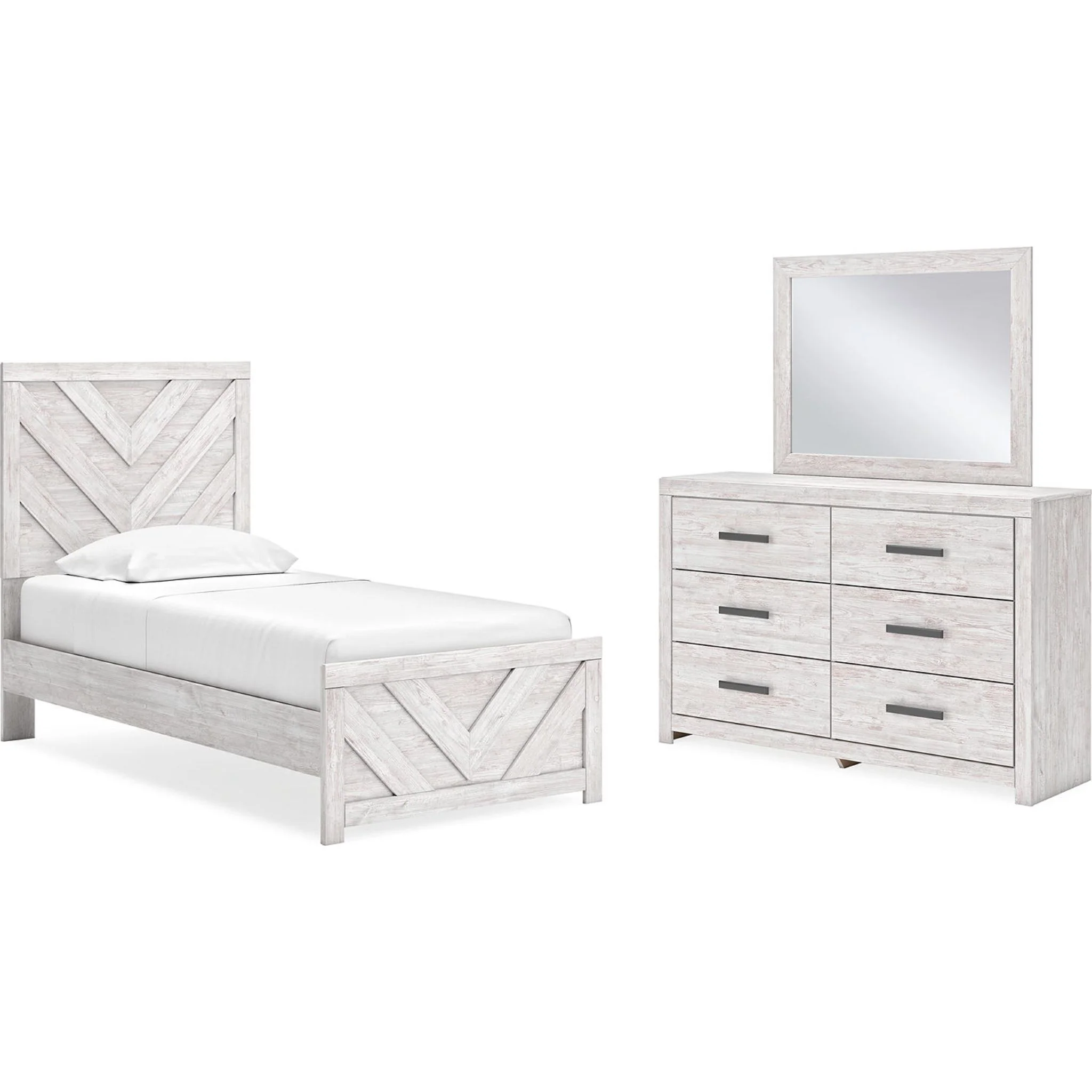 Cayboni 5 Piece Twin Panel Bedroom - Image 2