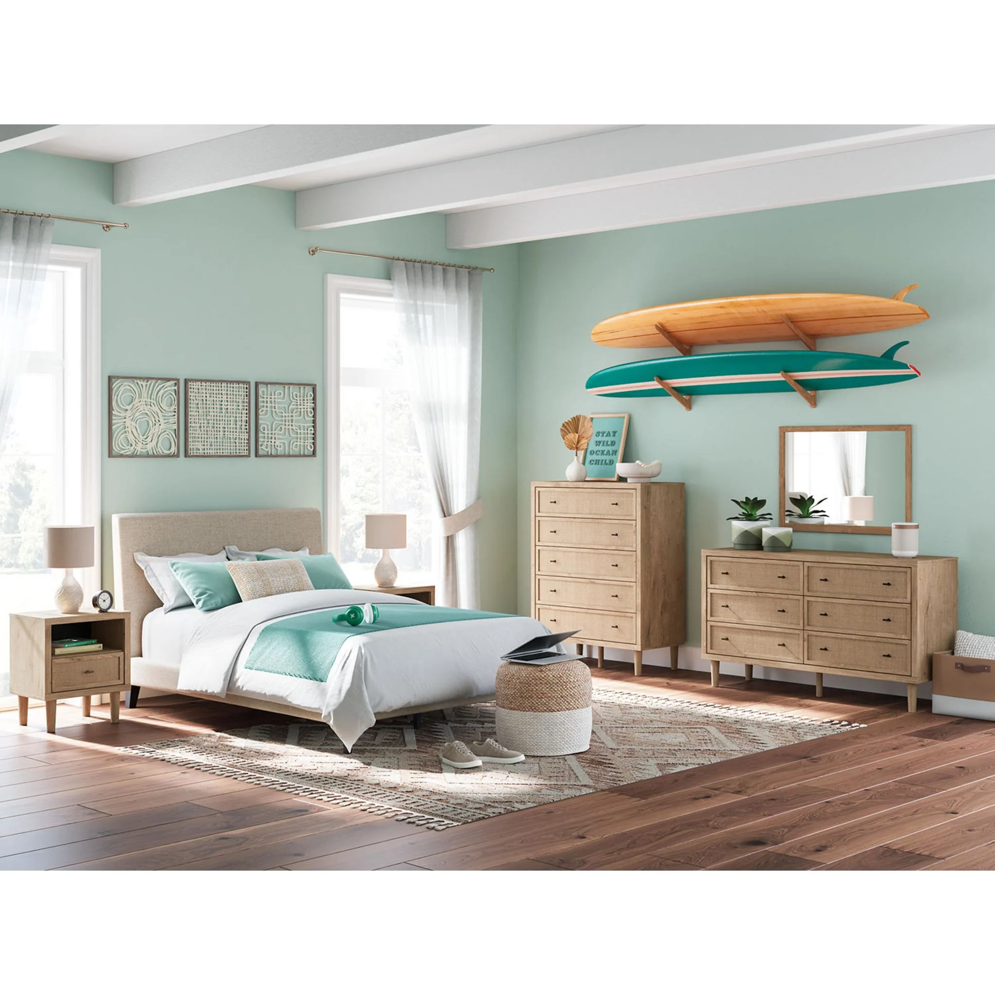 Cielden Full Upholstered Bed - Image 3