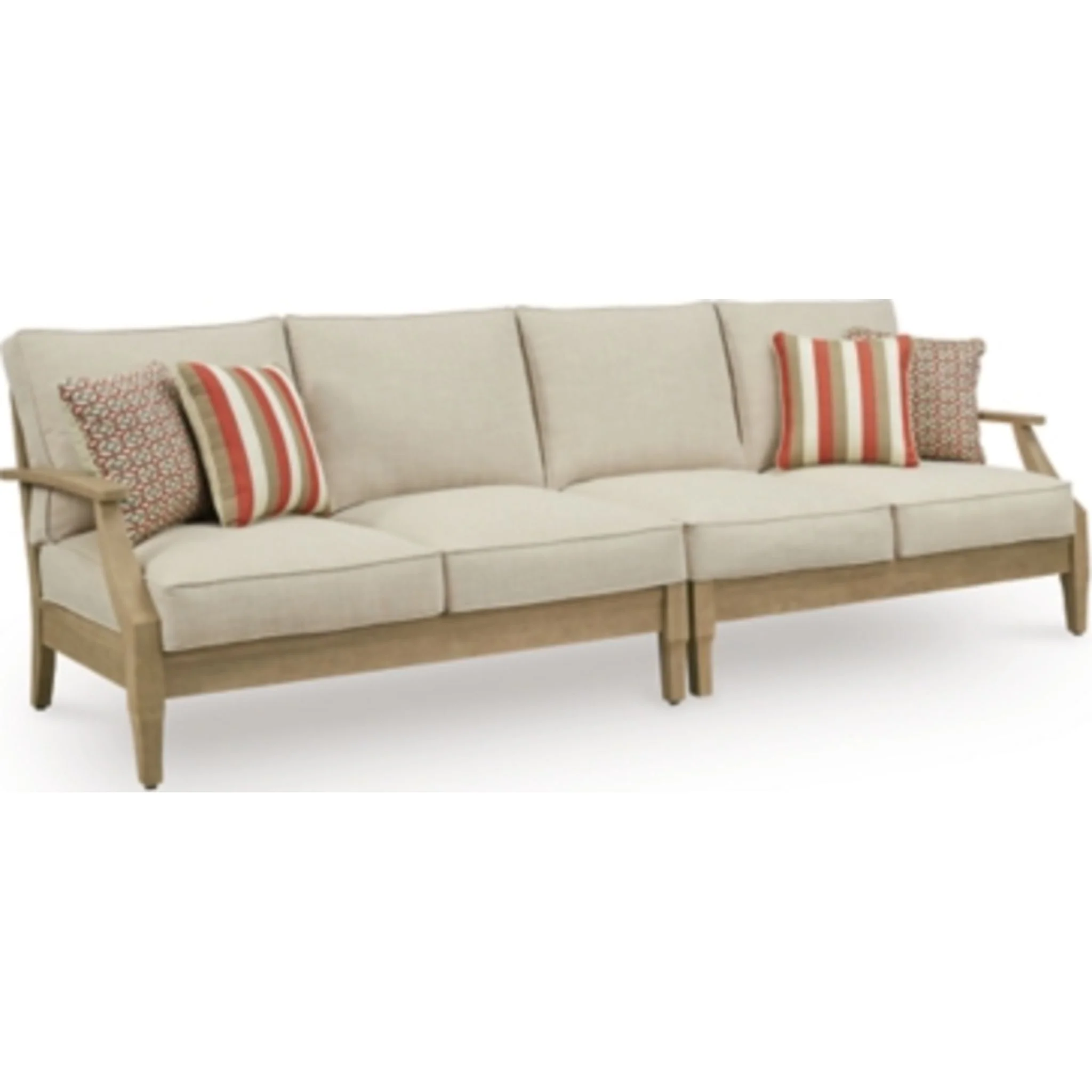 Clare View Outdoor Modular Left and Right Arm Loveseat with Cushion - Image 8