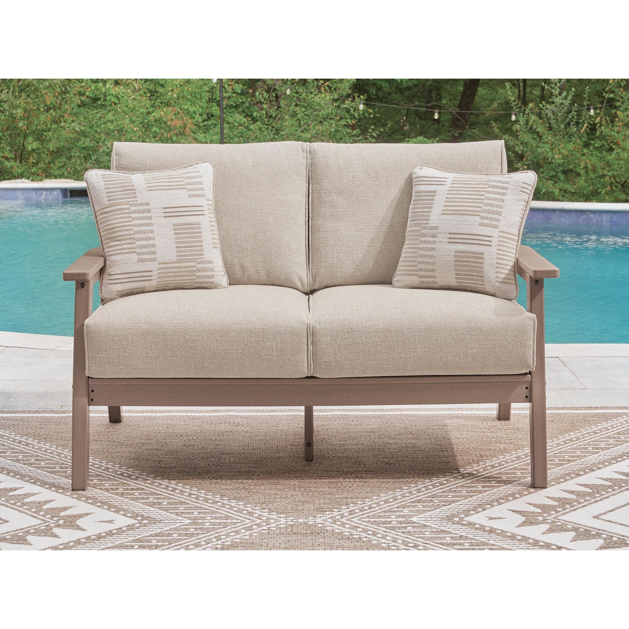Cliffs Beach Outdoor Loveseat with Cushion - Image 17