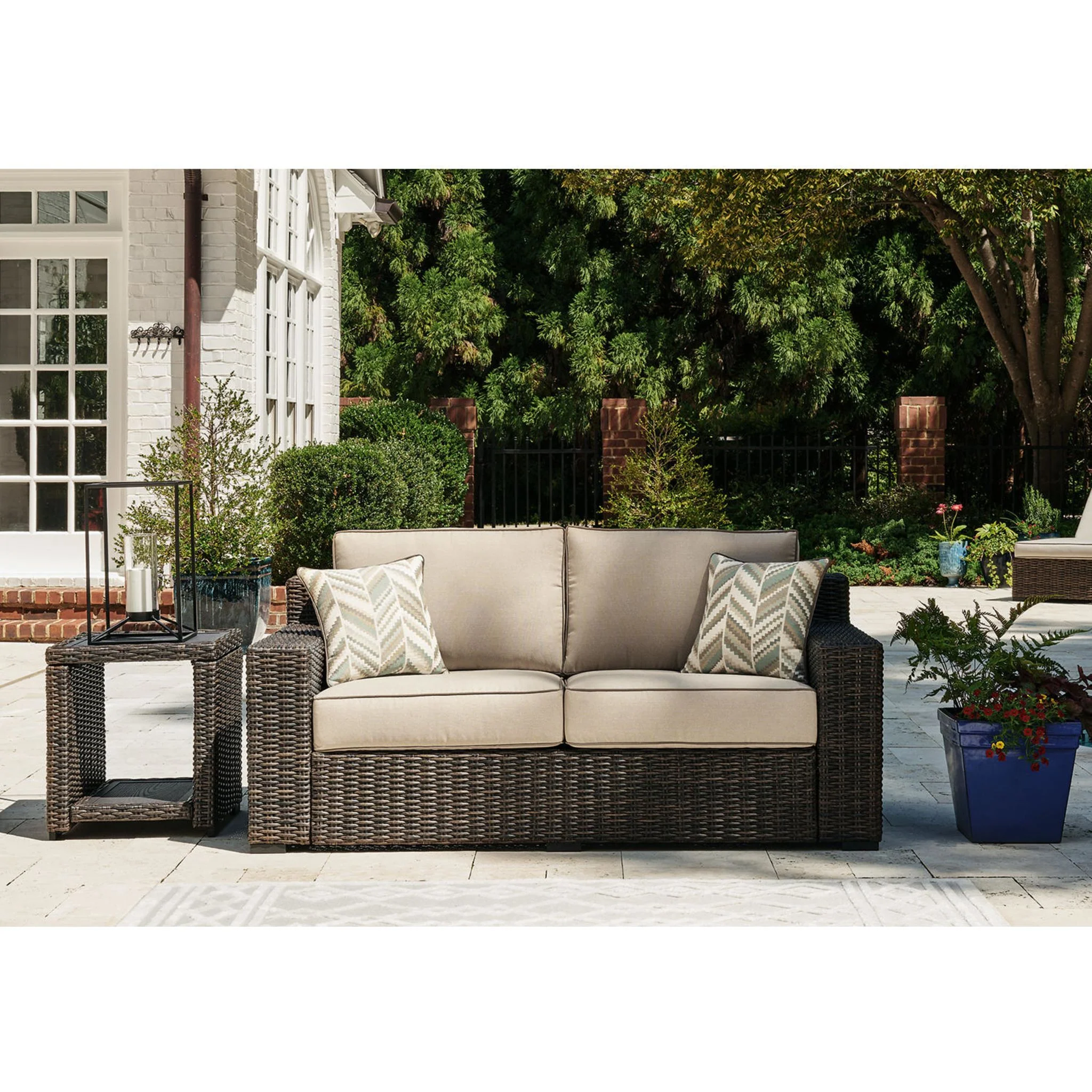 Coastline Bay Outdoor Loveseat with Cushion - Image 25