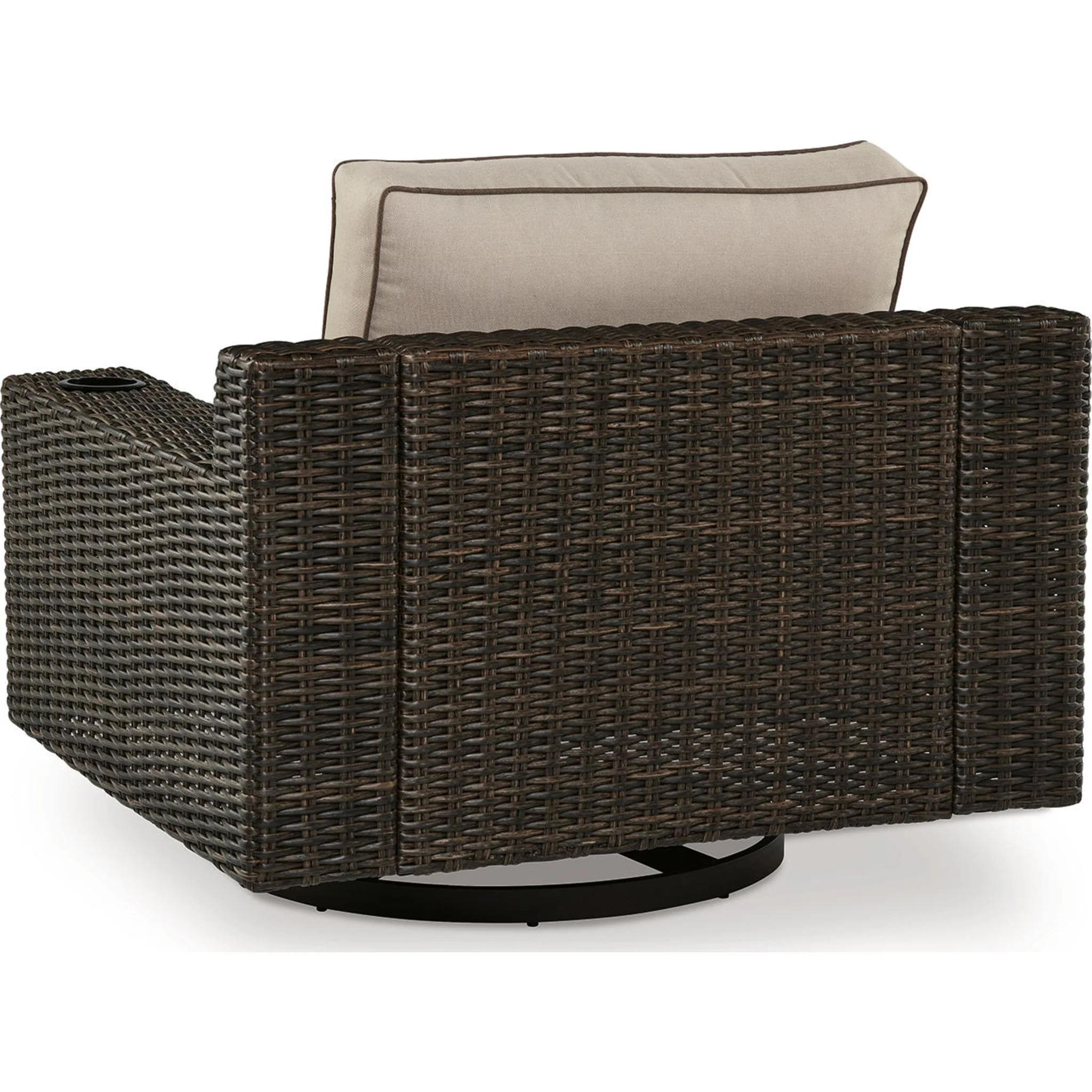 Coastline Bay Outdoor Swivel Lounge Chair with Cushion - Image 20