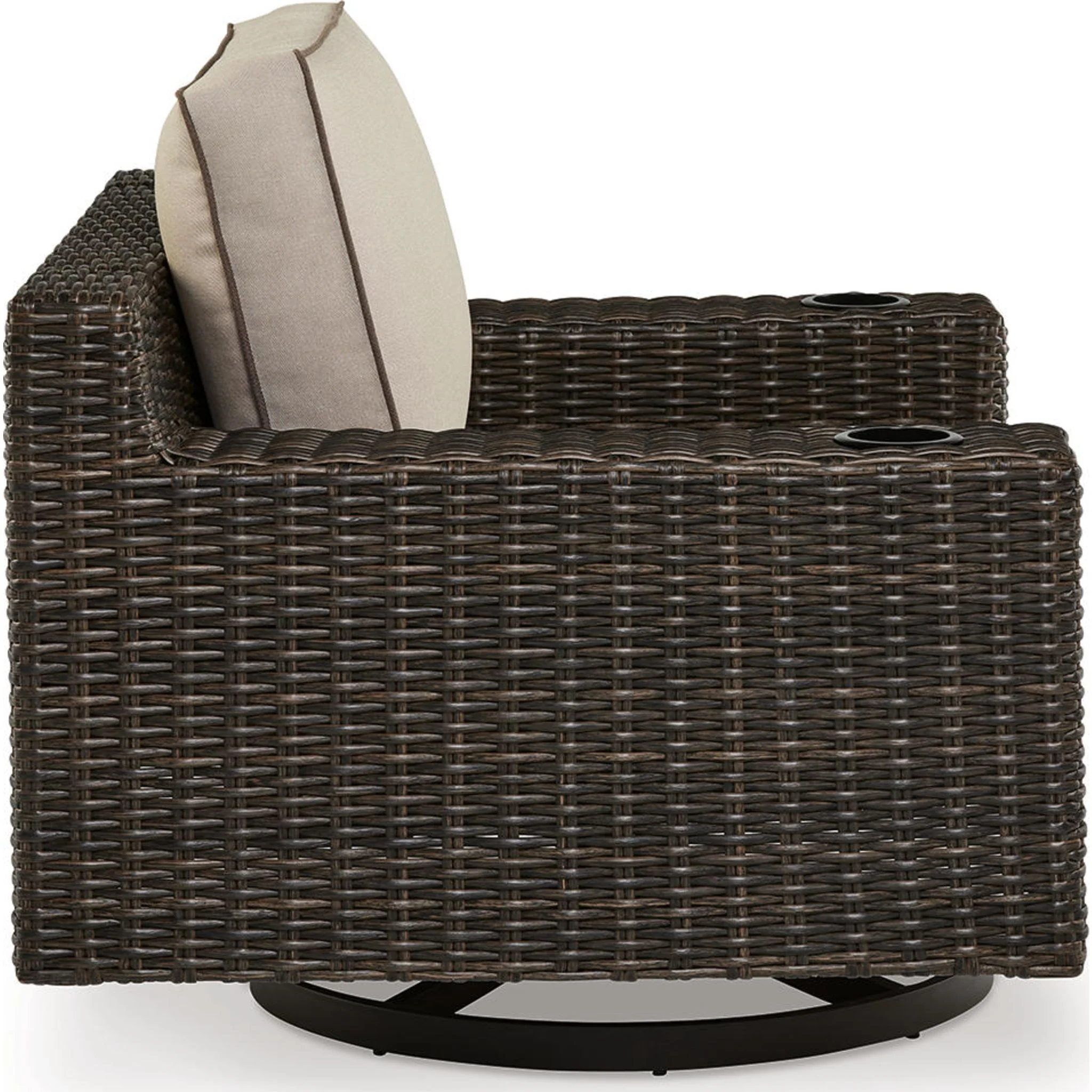 Coastline Bay Outdoor Swivel Lounge Chair with Cushion - Image 28