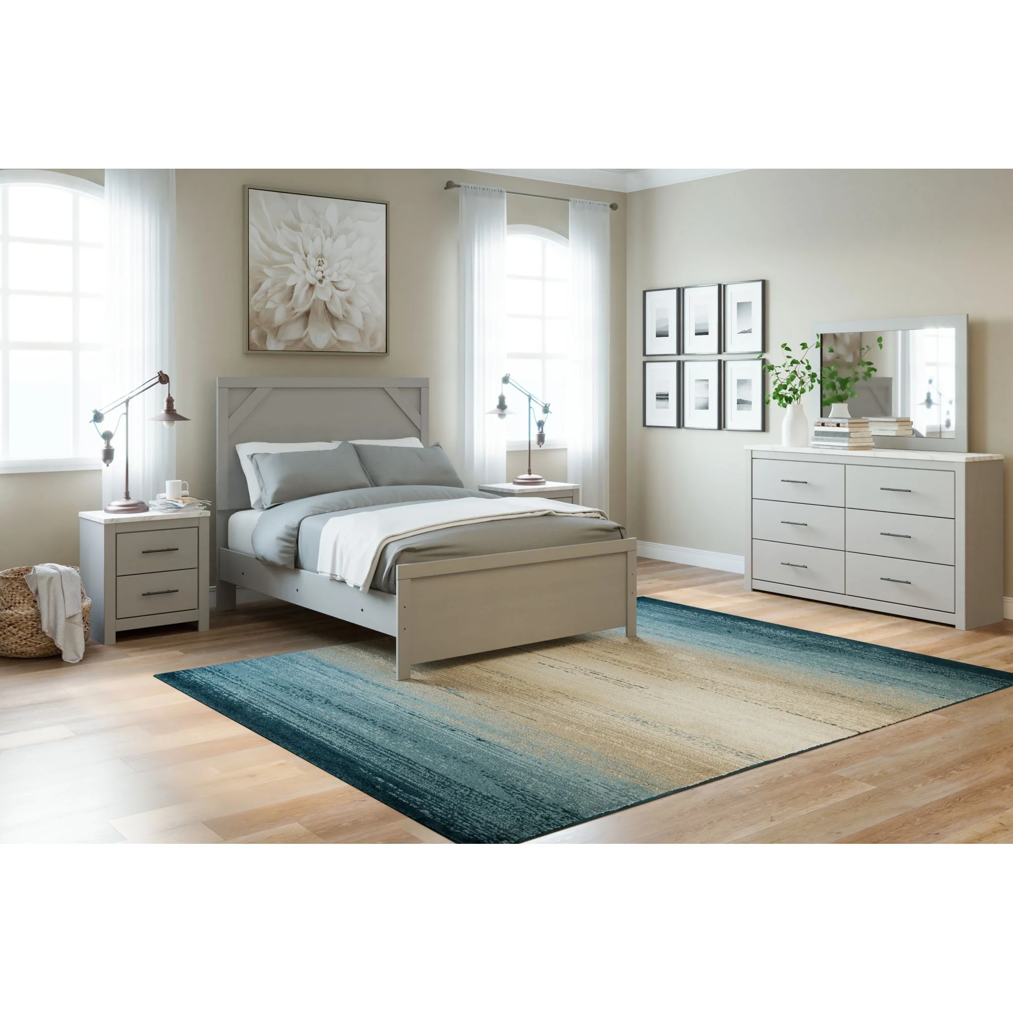 Cottonburg Dresser and Mirror - Image 5