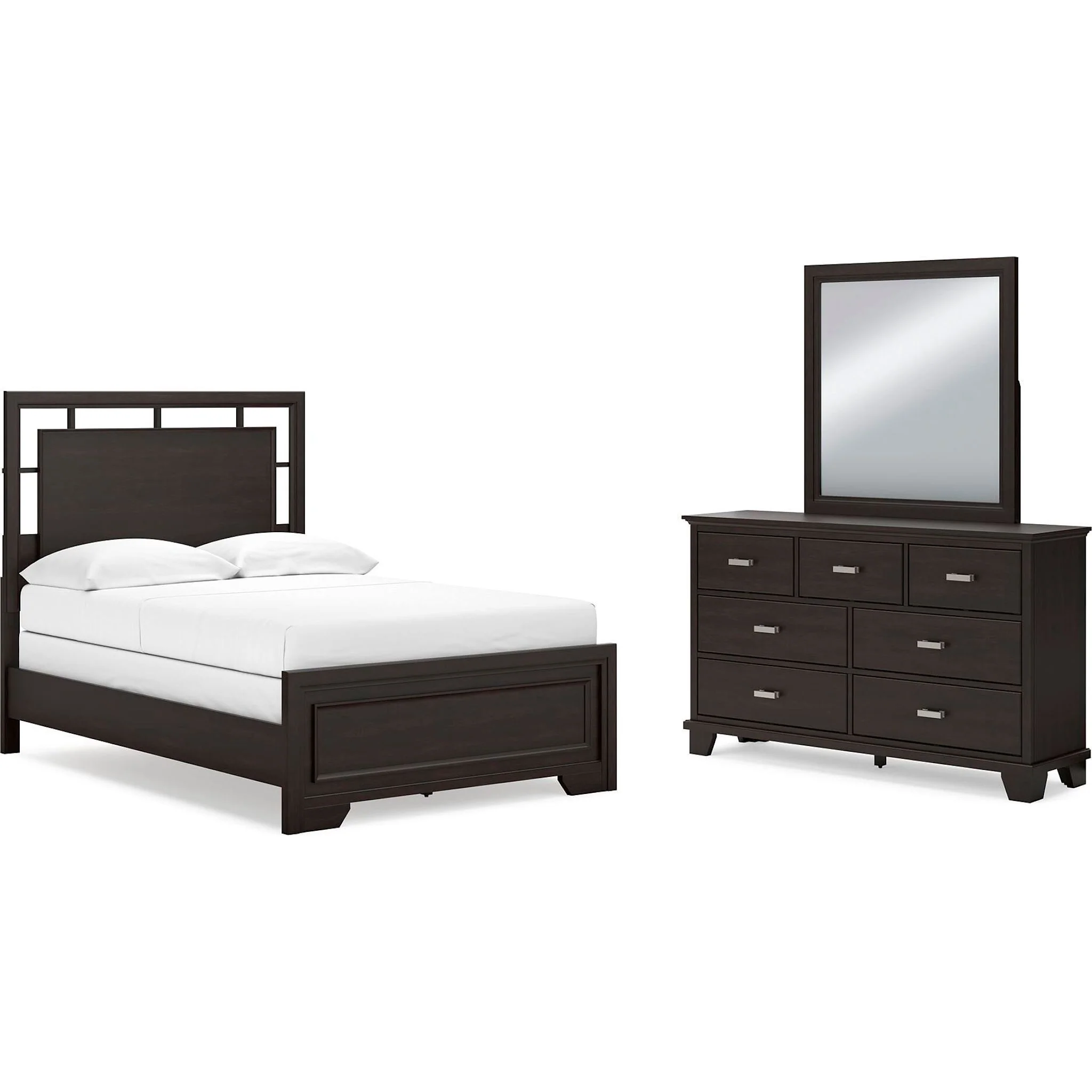 Covetown 5 Piece Full Panel Bedroom - Image 38