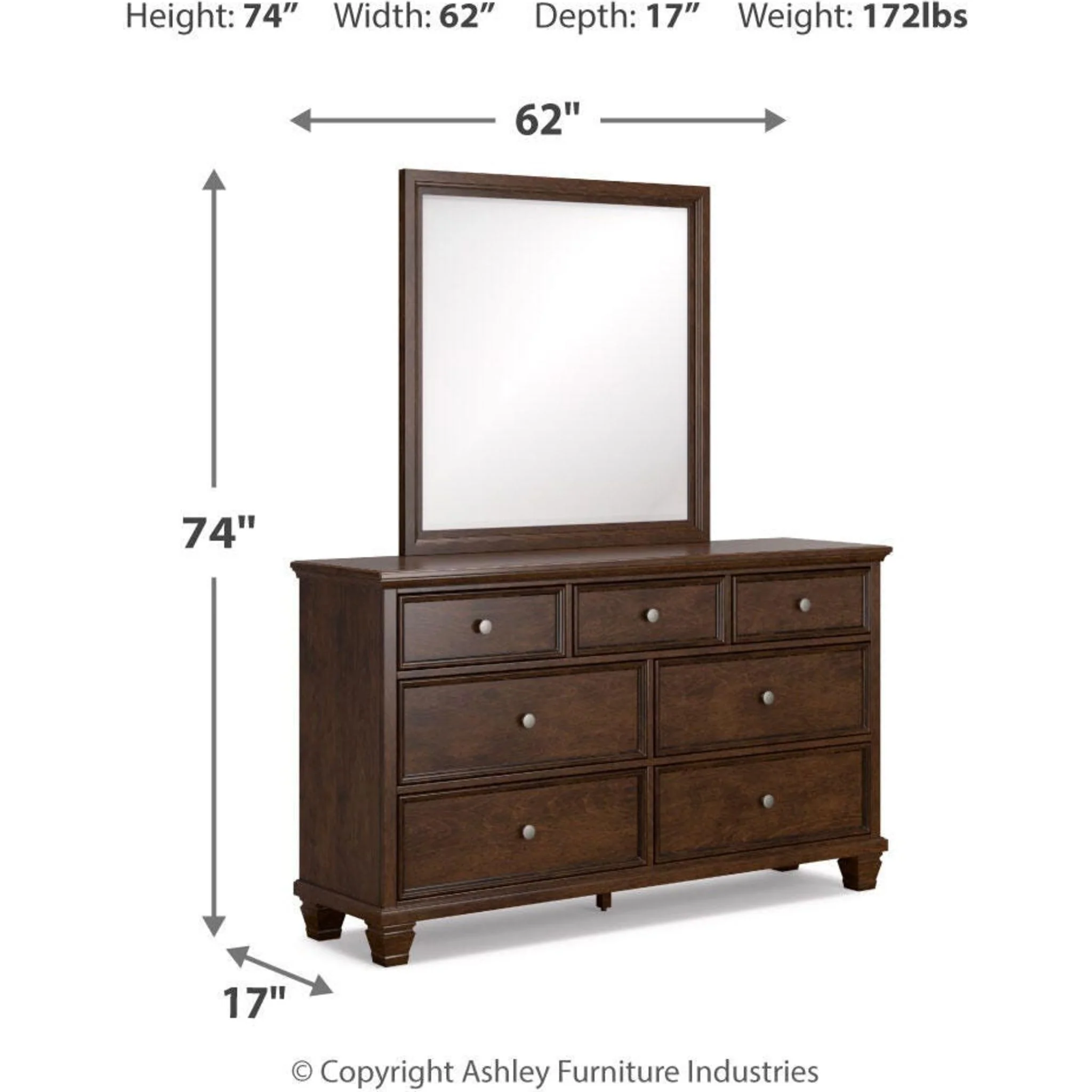 Danabrin 5 Piece Panel Bedroom - Image 67