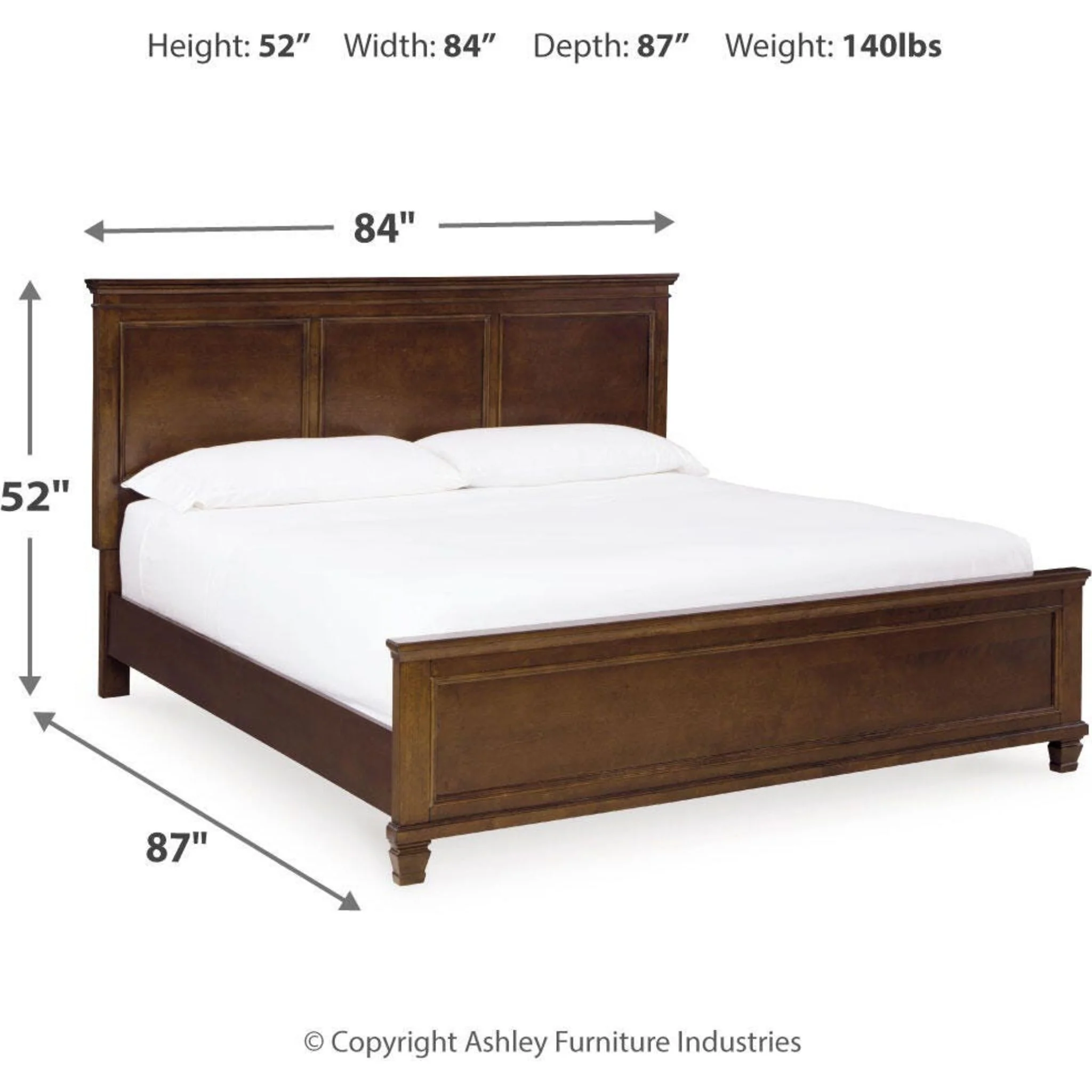 Danabrin 5 Piece Panel Bedroom - Image 74