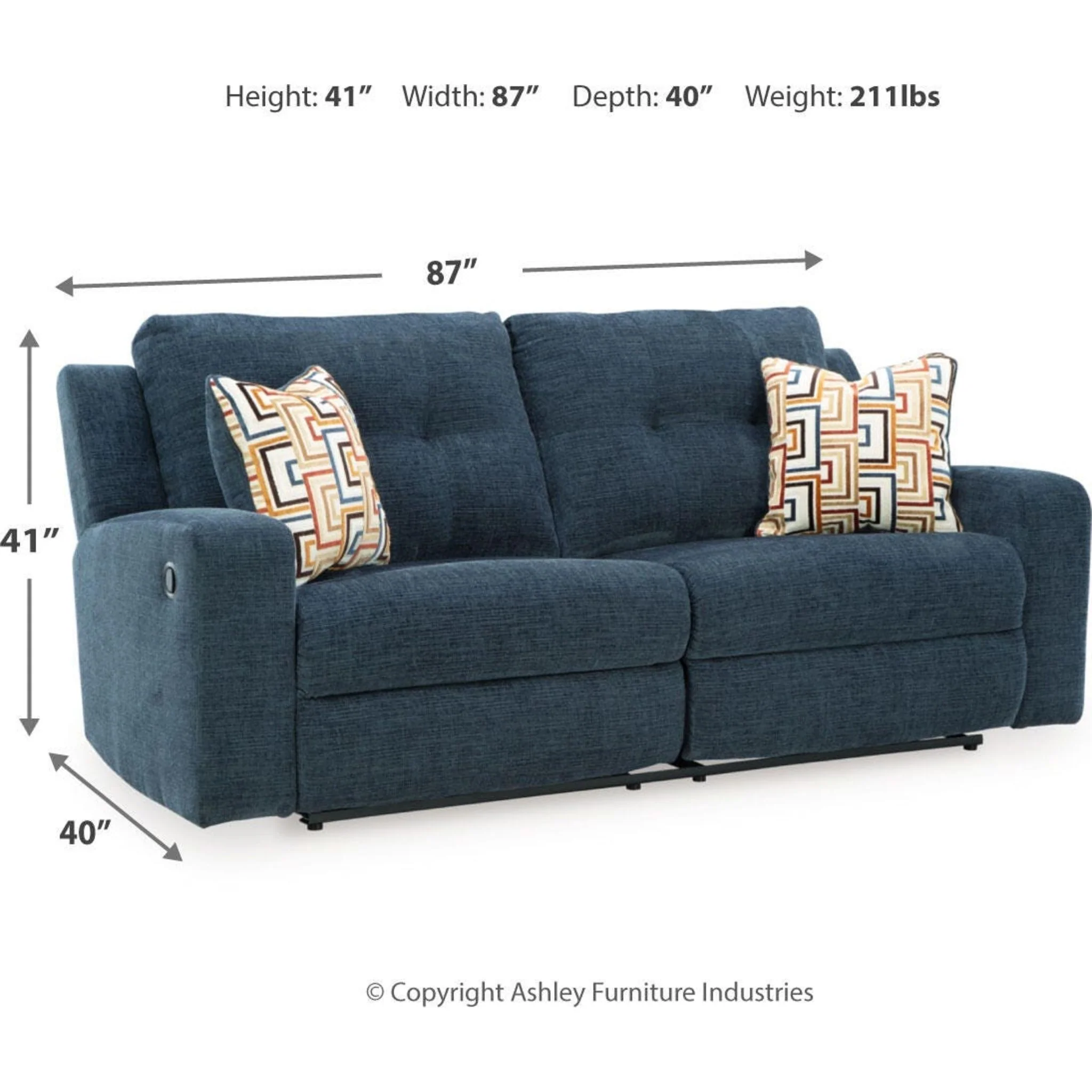 Danum Reclining Sofa - Image 3