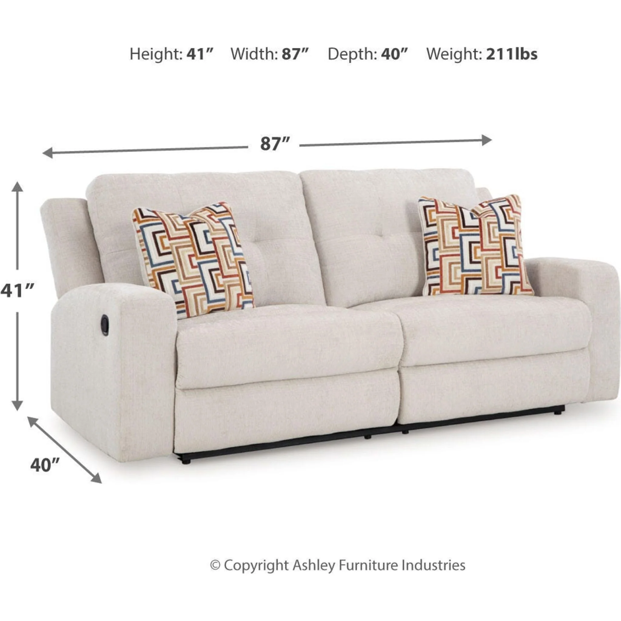 Danum Reclining Sofa - Image 33