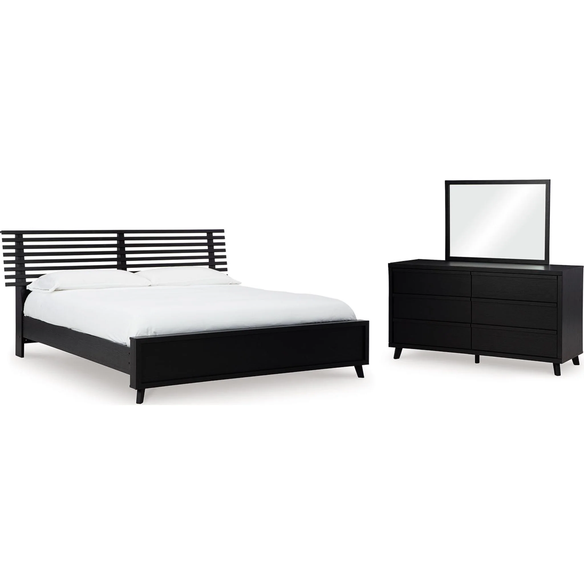 Danziar 5 Piece King Slat Platform Bedroom