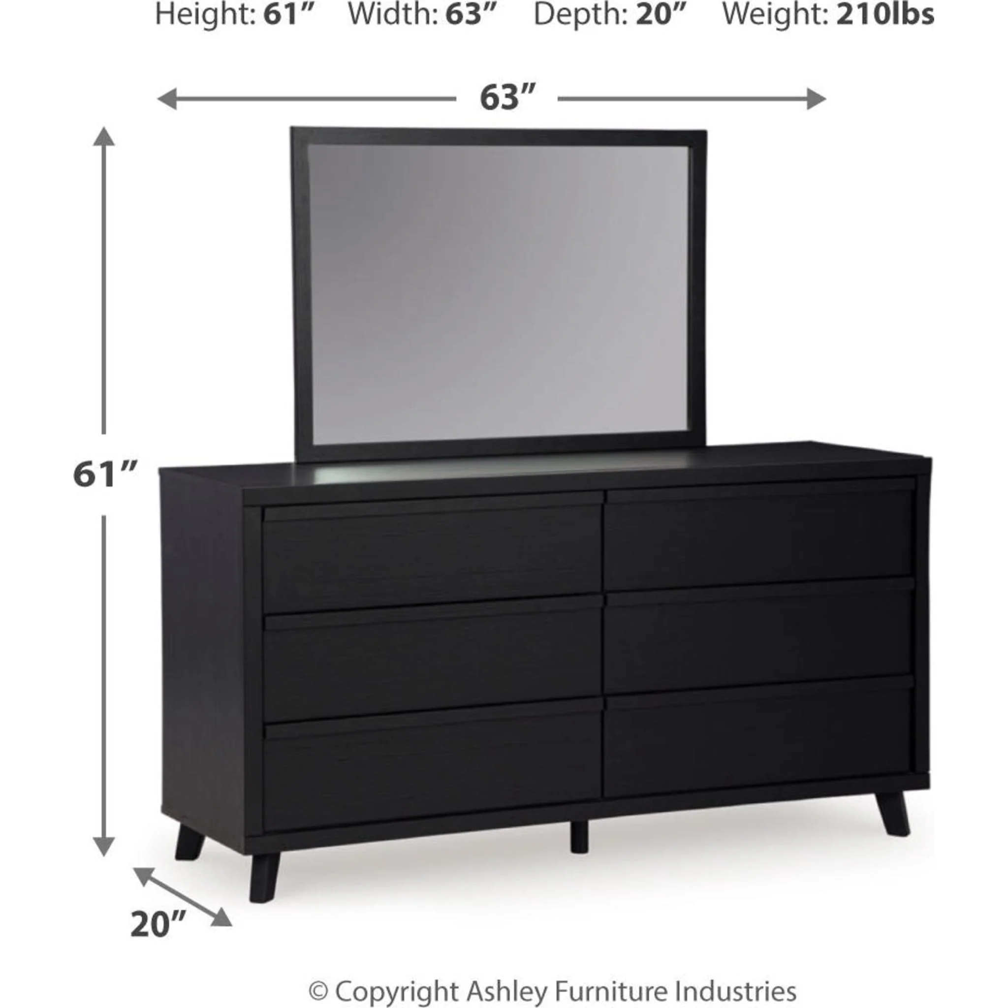 Danziar 5 Piece Queen Platform Bedroom - Image 11