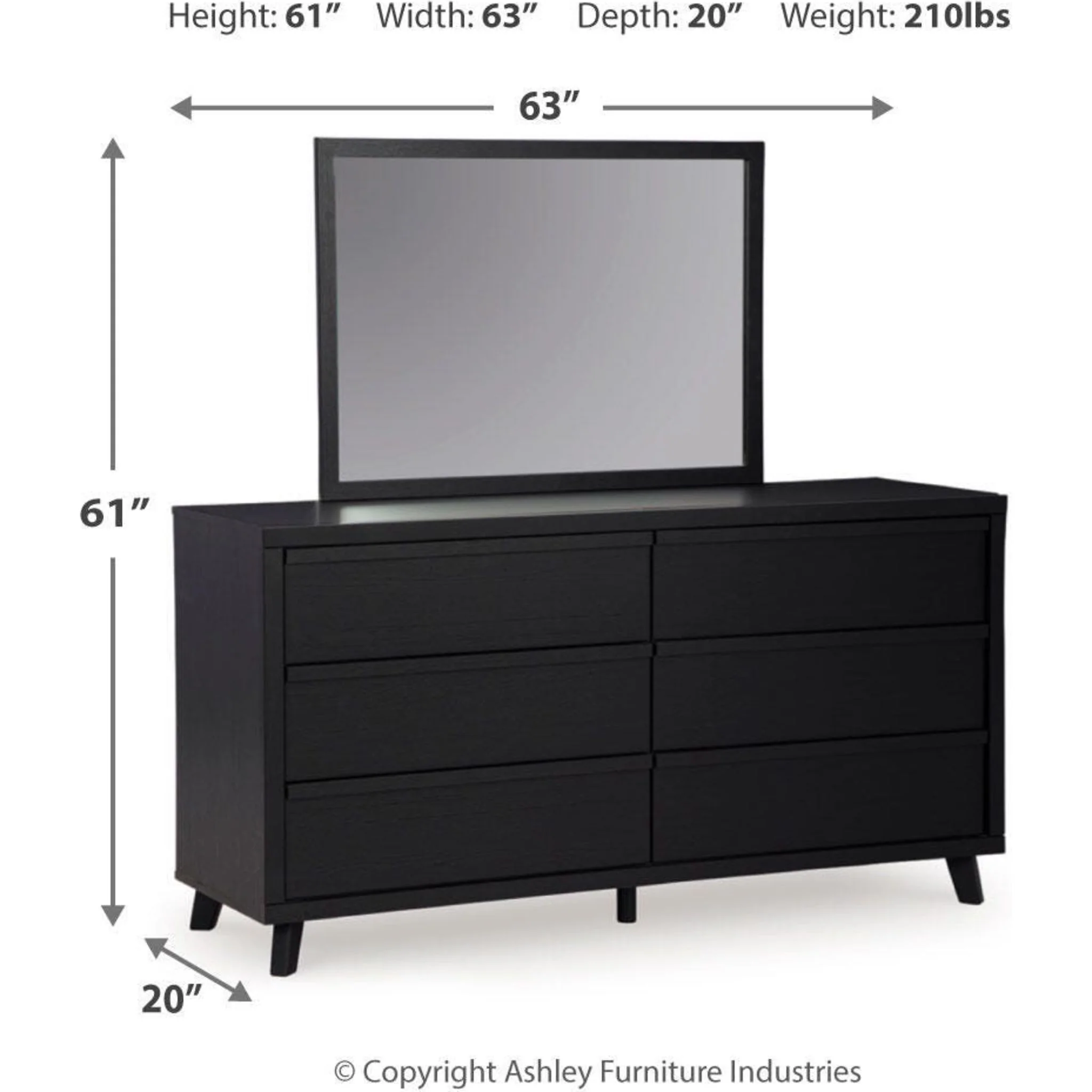 Danziar 5 Piece Queen Slat Platform Bedroom - Image 31