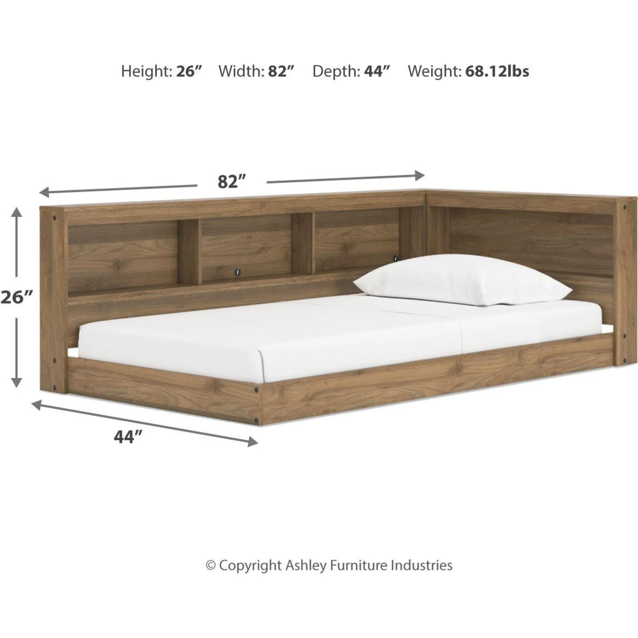 Deanlow Bookcase Storage Bed - Image 33