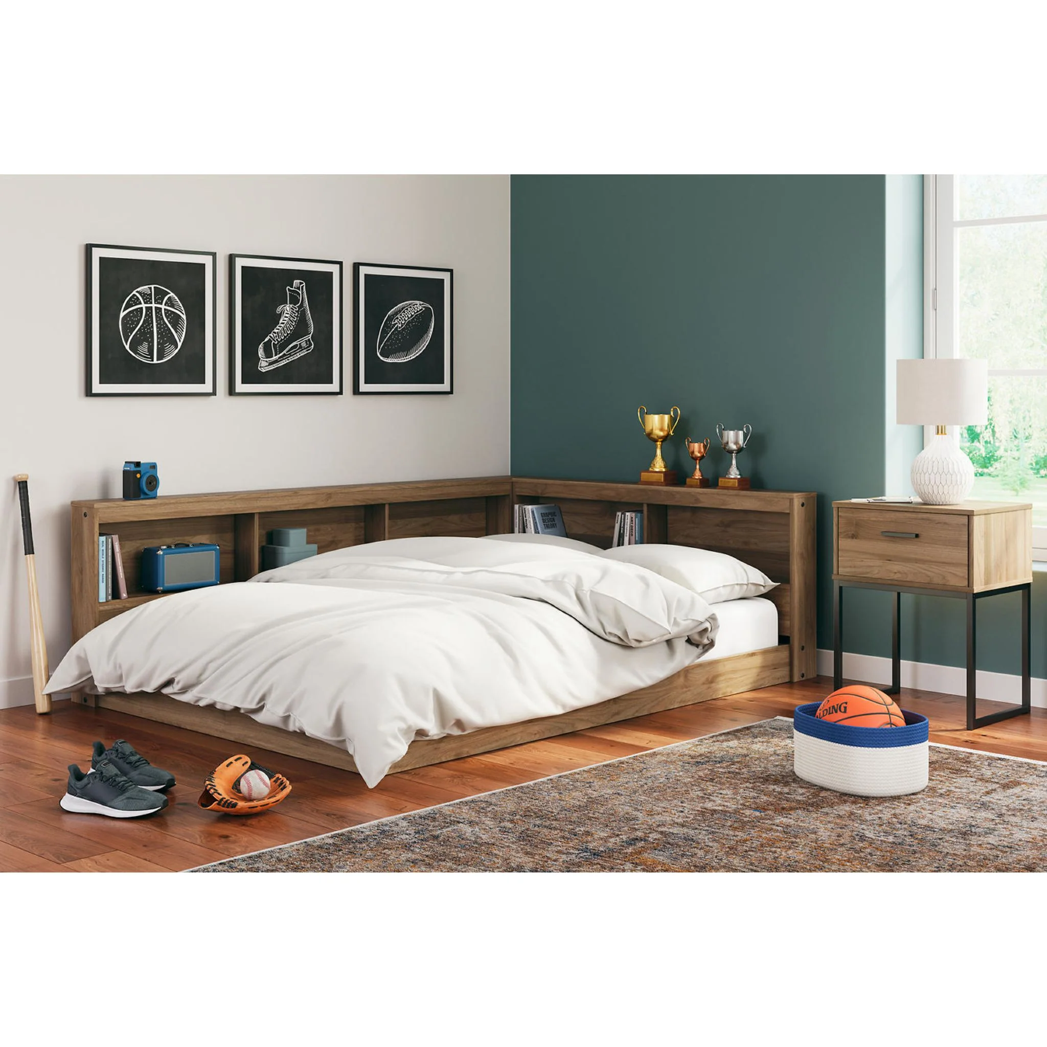 Deanlow Bookcase Storage Bed - Image 44