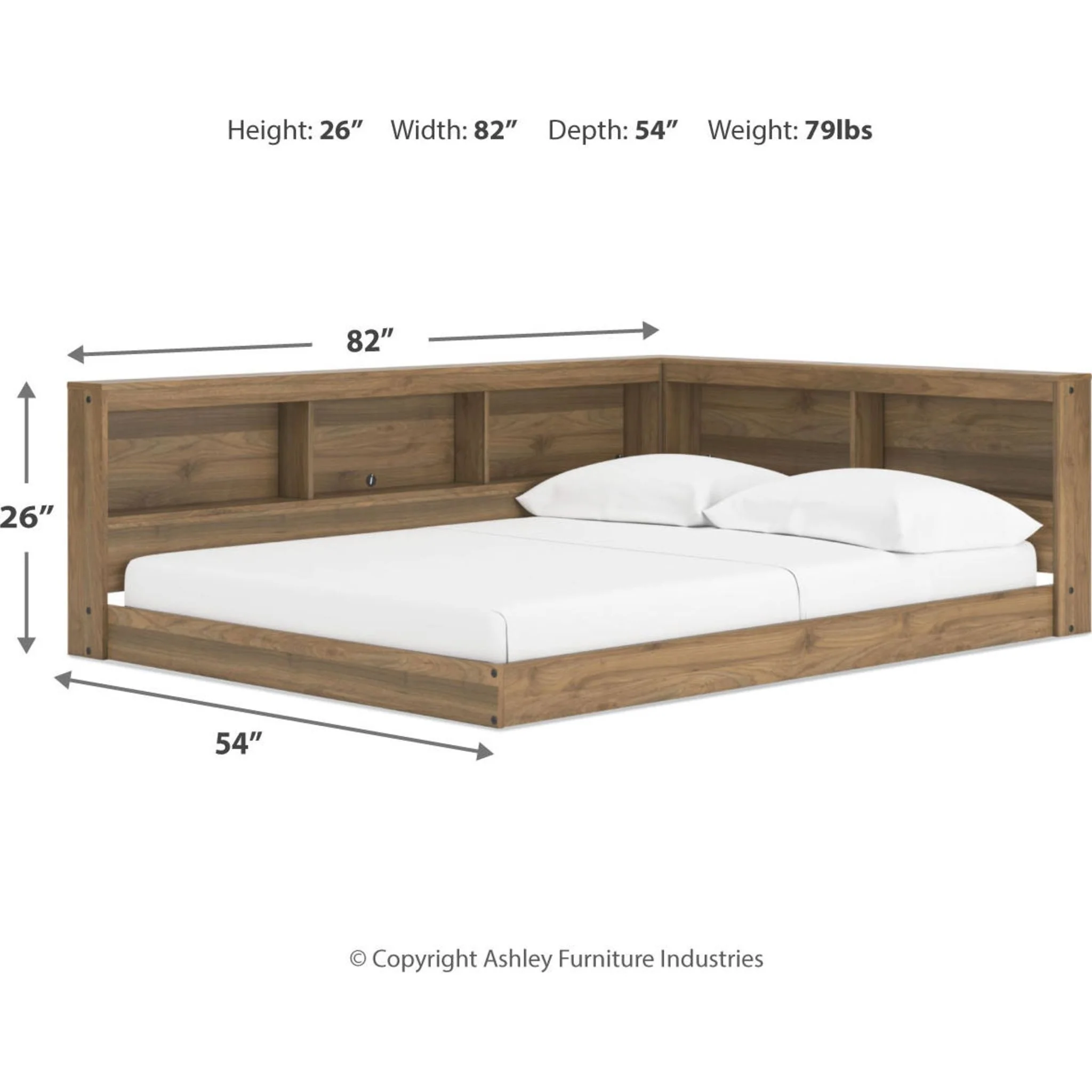 Deanlow Bookcase Storage Bed - Image 45