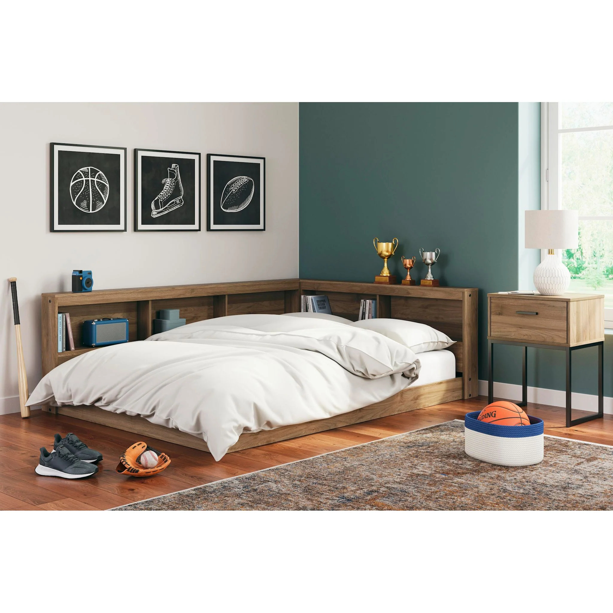 Deanlow Bookcase Storage Bed - Image 64