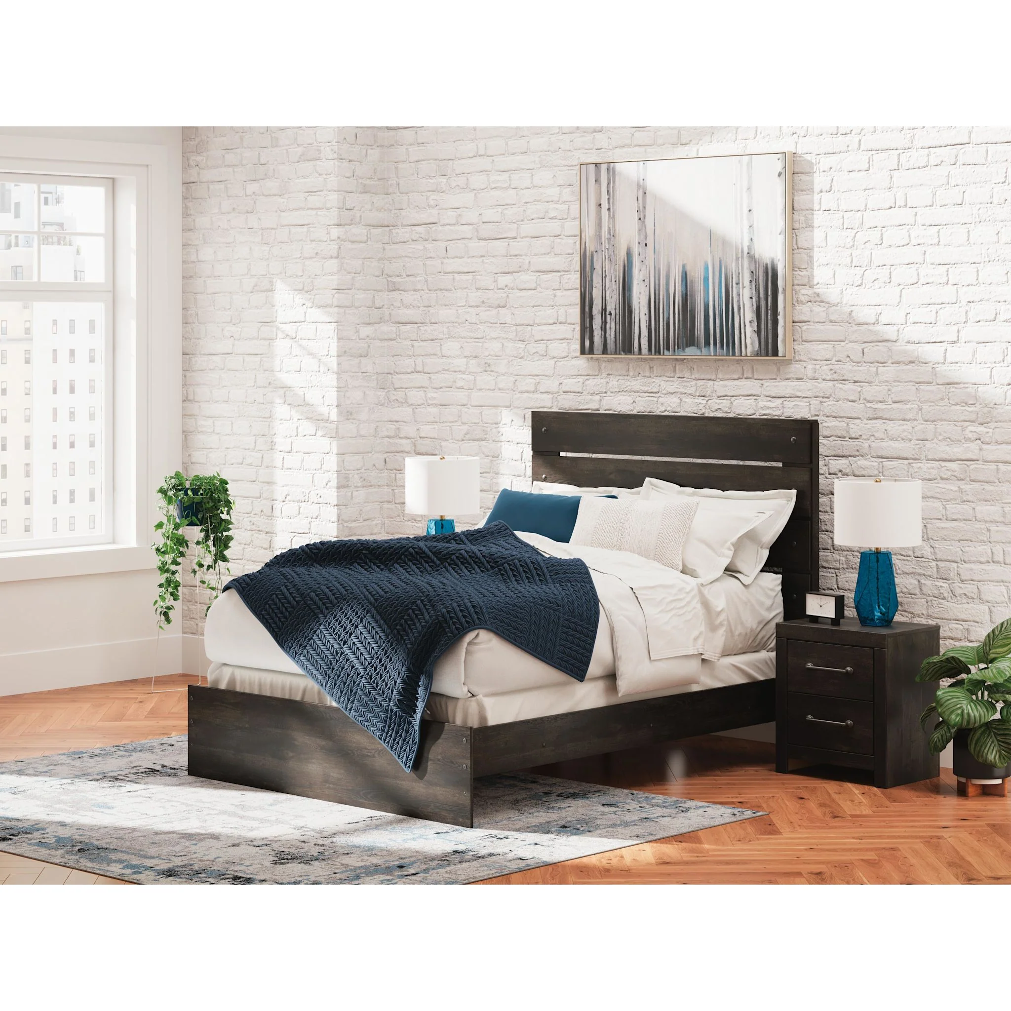 Delmorta 5 Piece Queen Panel Bedroom - Image 40
