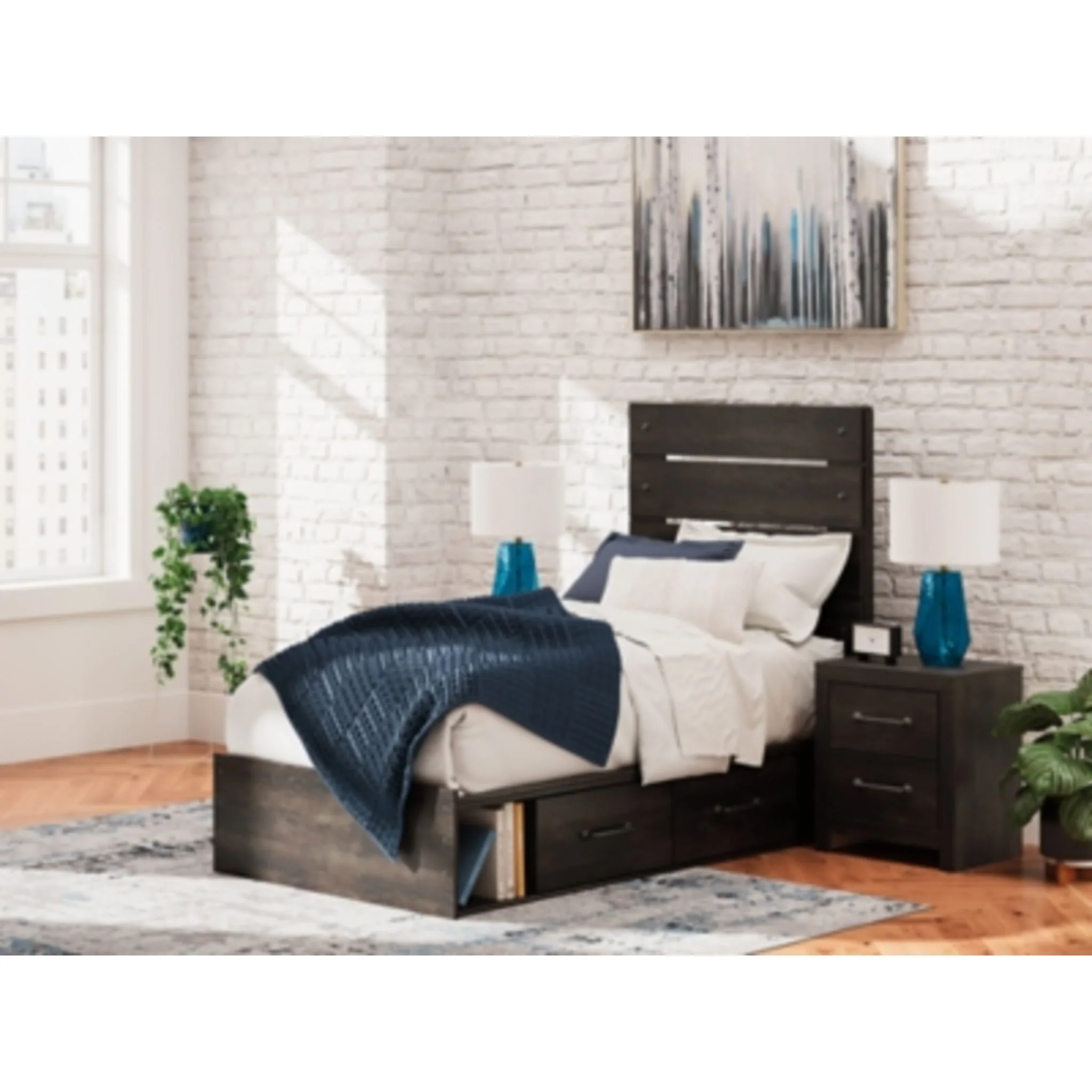 Delmorta 5 Piece Twin Storage Bedroom - Image 54