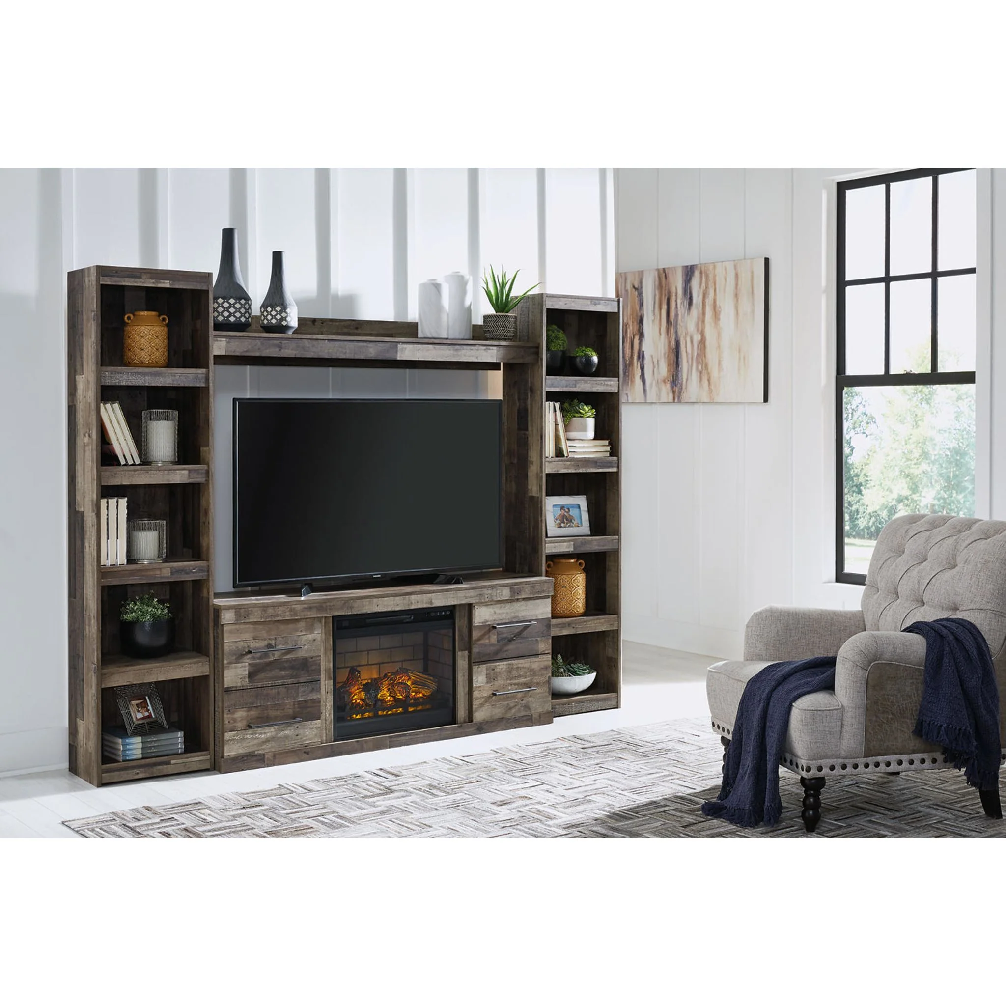 Derekson Entertainment Unit with Fireplace - Image 2