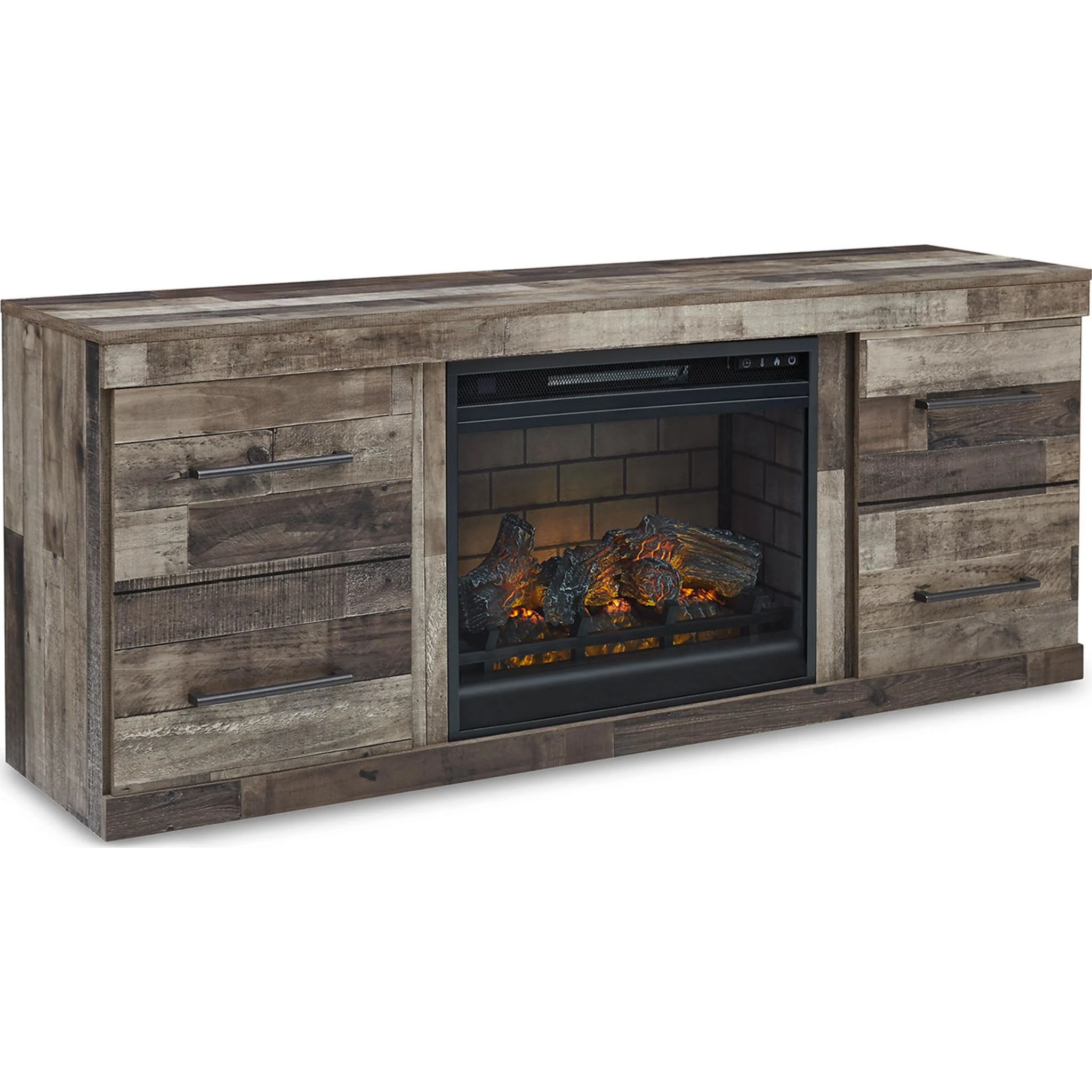 Derekson TV Stand with Fireplace