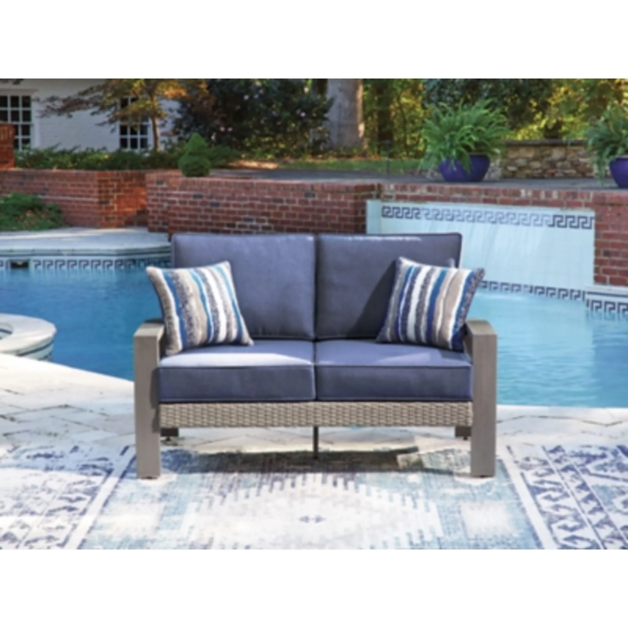 Dillon Beach Outdoor Loveseat with Cushion - Image 14