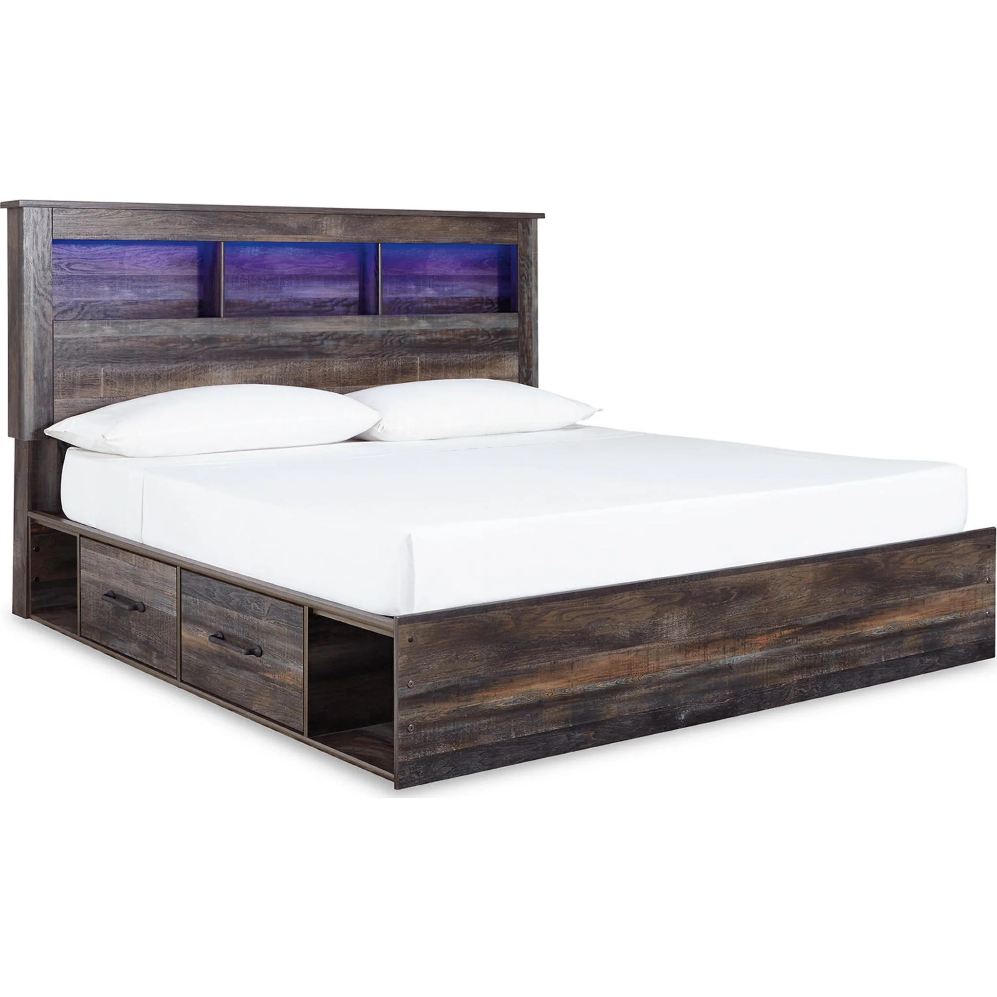 Drystan 5 Piece Bookcase Bed with 4 Drawer Storage Bedroom - Image 24