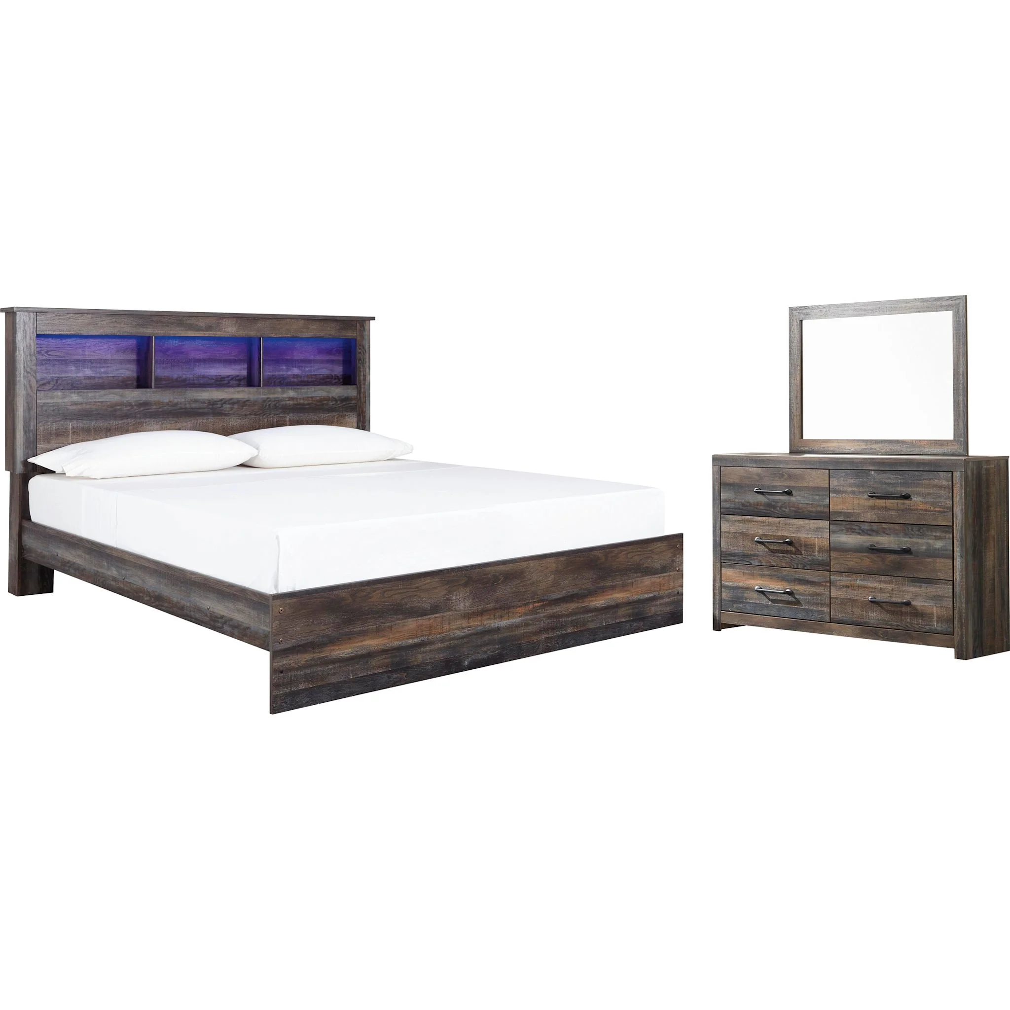 Drystan 5 Piece Bookcase Bedroom - Image 44